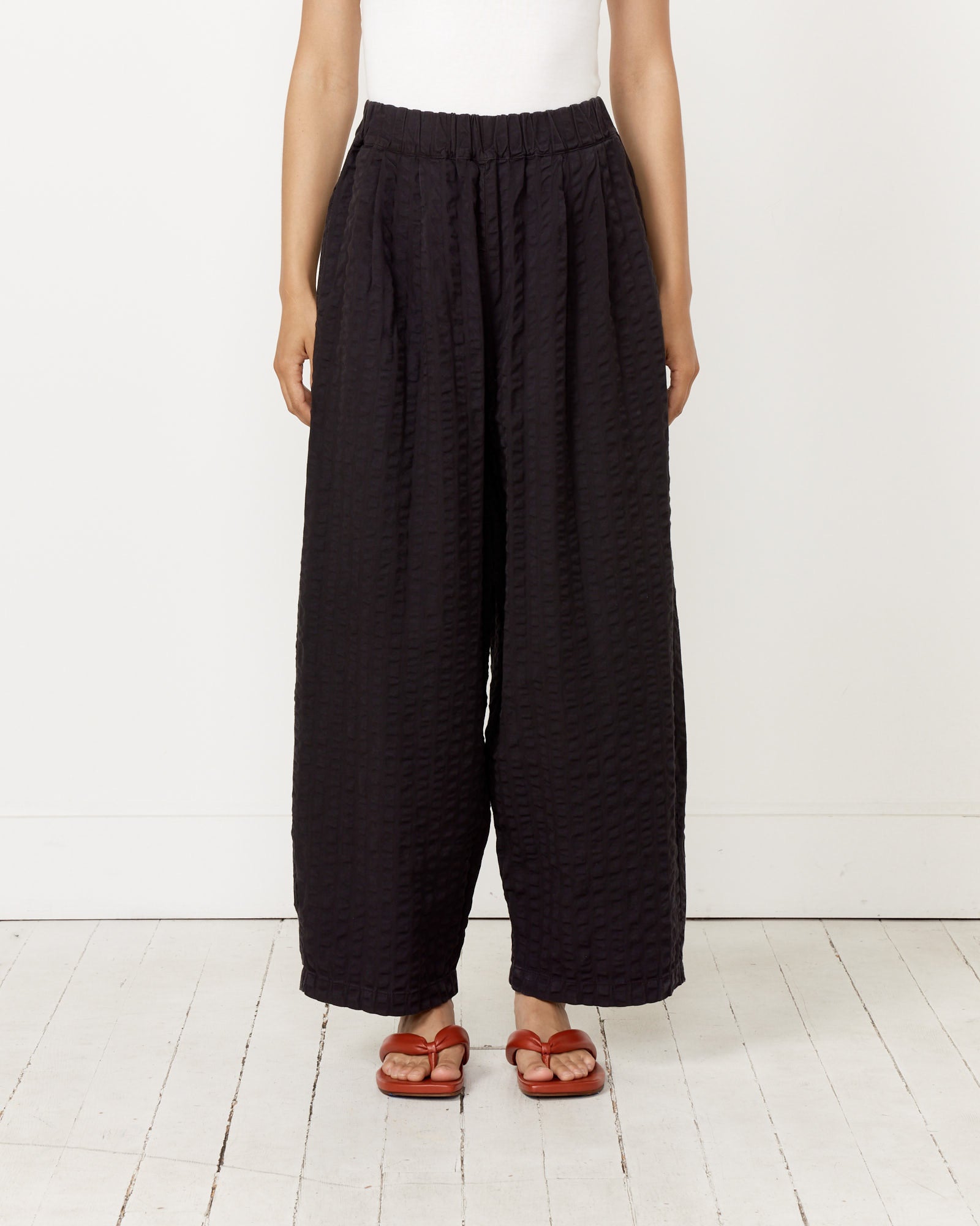 Black Crane Wide Pants Ink Black - Ink Black / XS (257749)