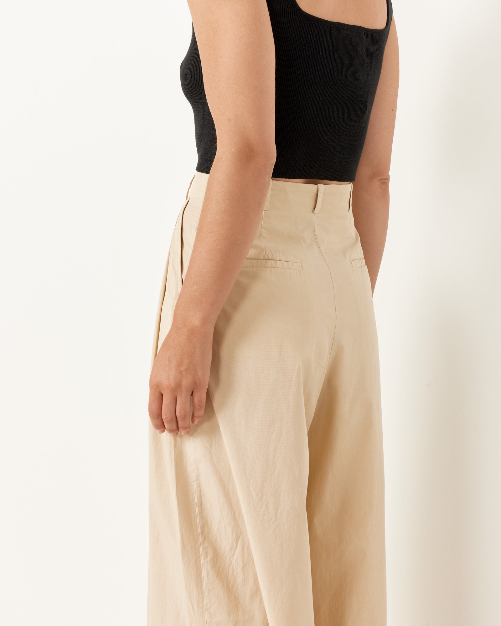 Shaina Mote Volume Trousers Beige - Beige / 4 (257867)