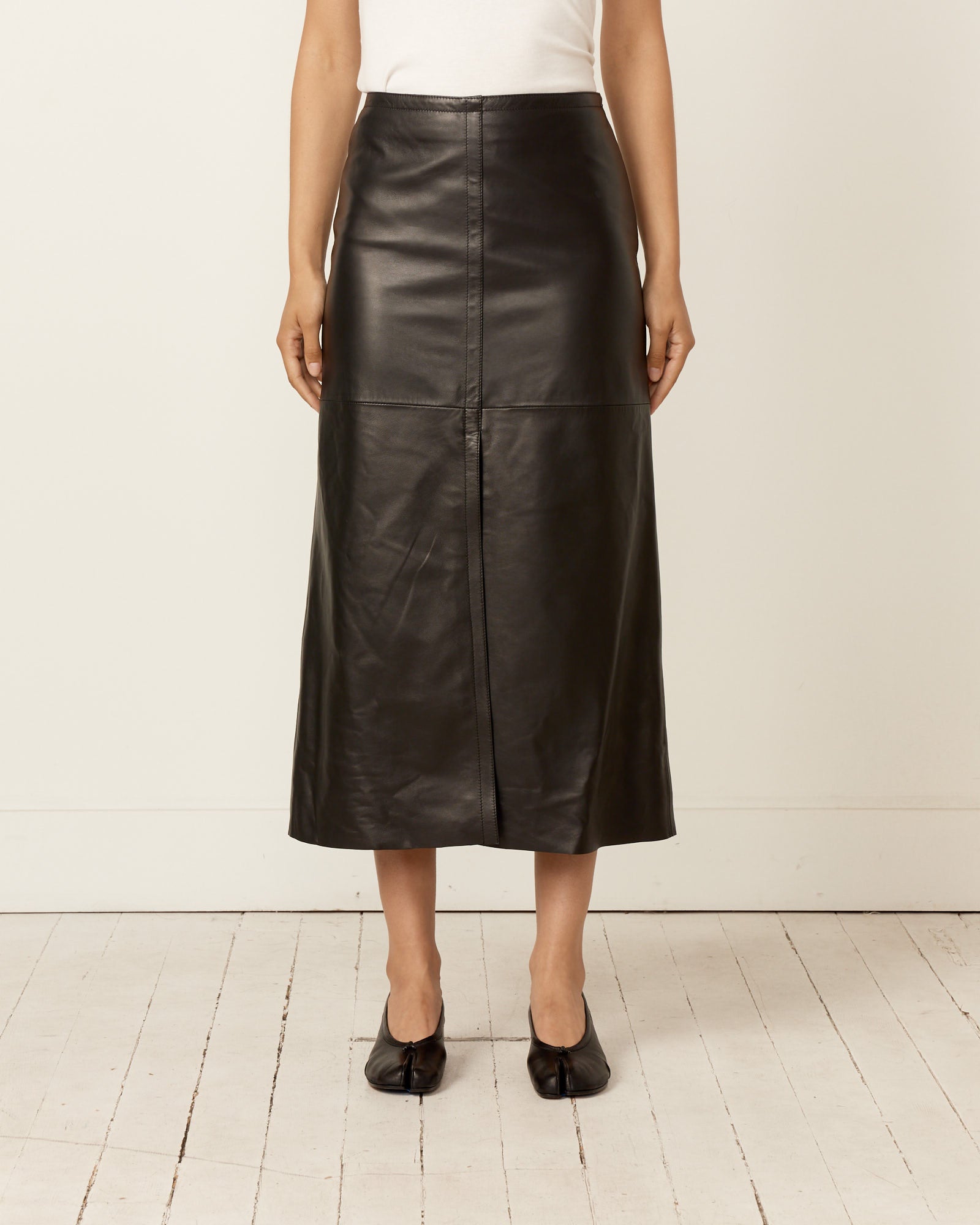 MM6 S62ME0006 Midi Skirt Black - Black / 40 (257891)