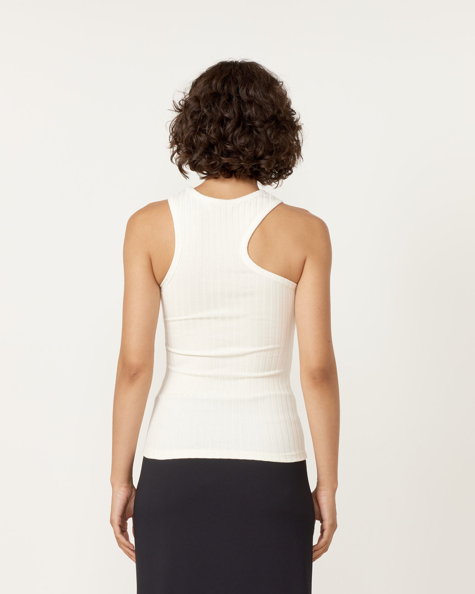 NOMIA Wide Rib Knit Tank Ivory - Ivory / XS (258000)