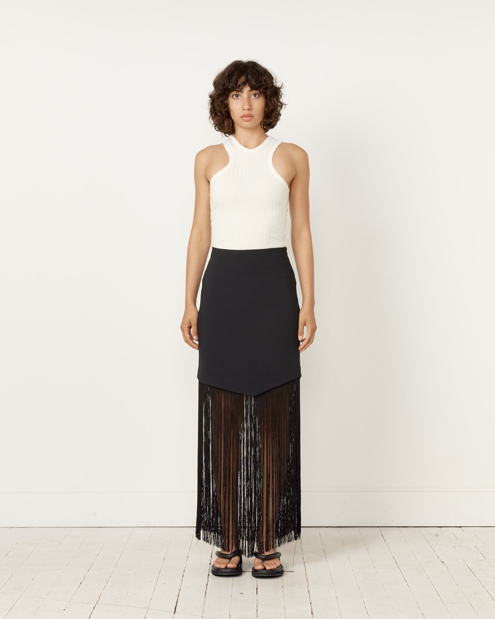 NOMIA Structured Crepe Skirt Black - Black / 2 (258017)