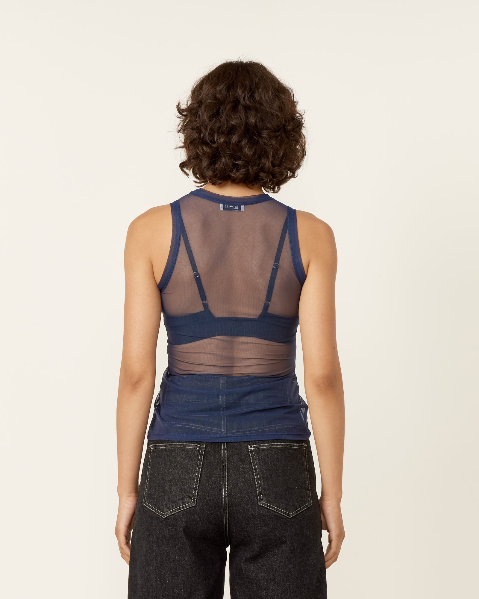 NOMIA Mesh Gathered Bungee Tank Midnight - Midnight / XS (258021)