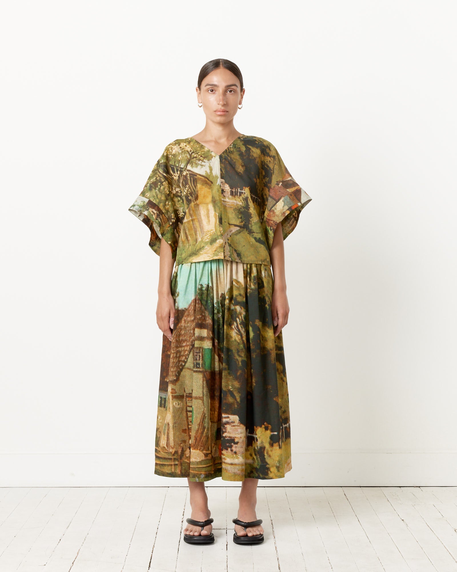 Anntian Top - Digital Printed Gots / OS (258038)