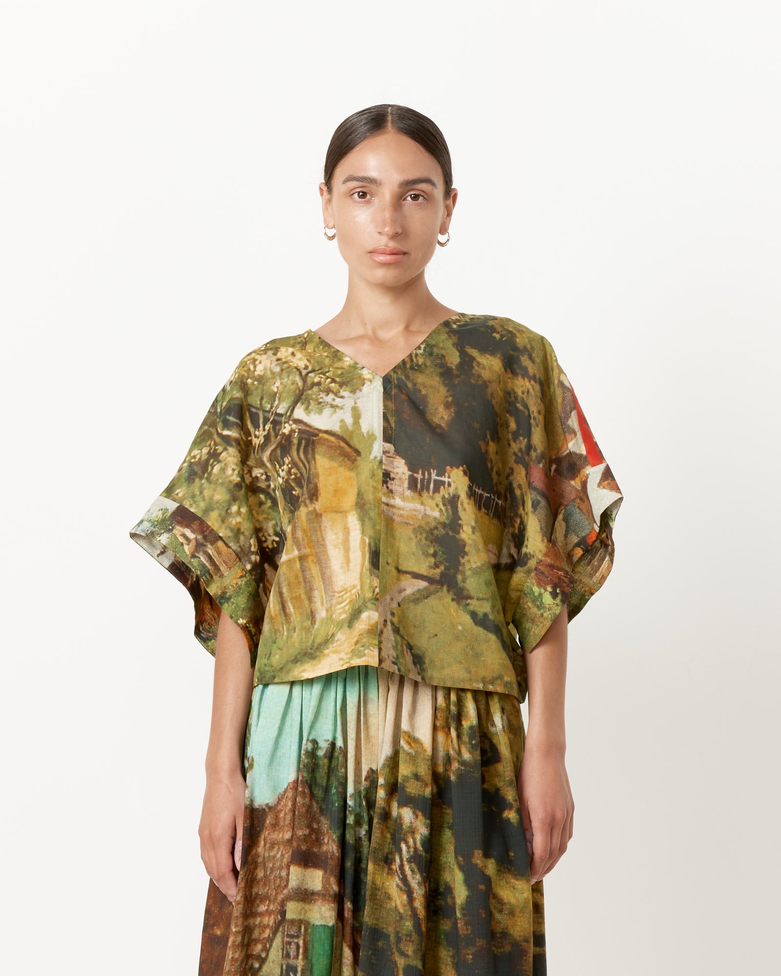 Anntian Top - Digital Printed Gots / OS (258038)