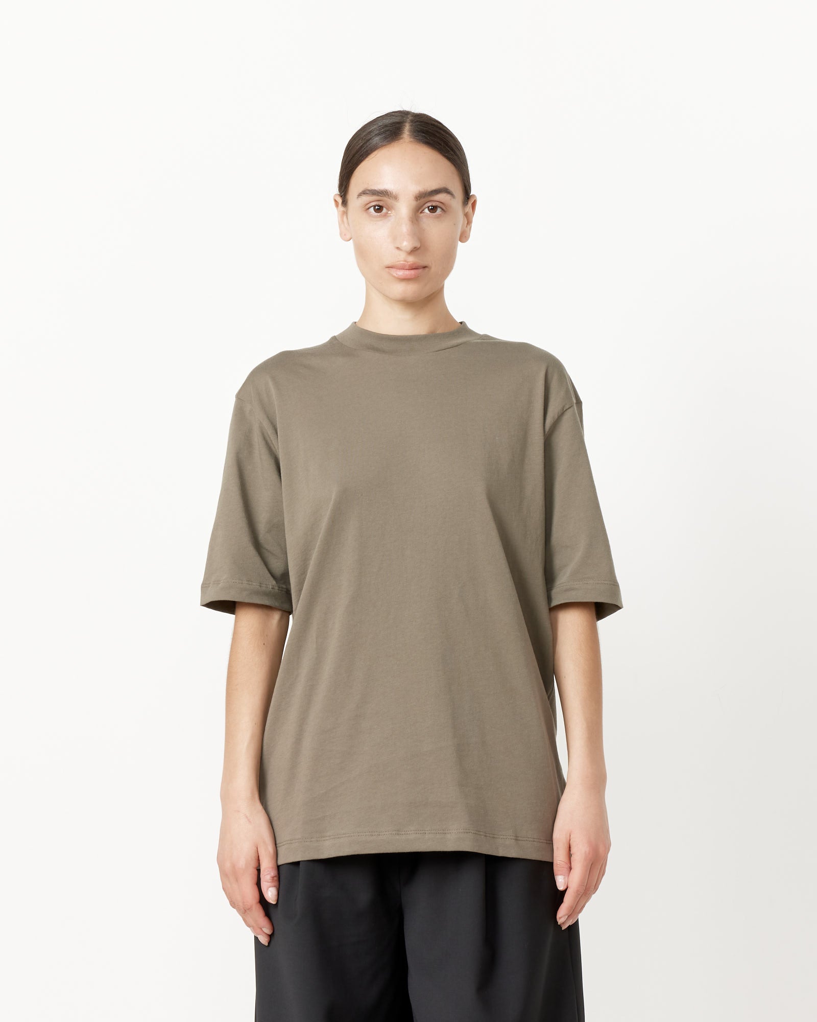 Tibi Progam Mock Neck T-Shirt Dune - Dune / S (258089)