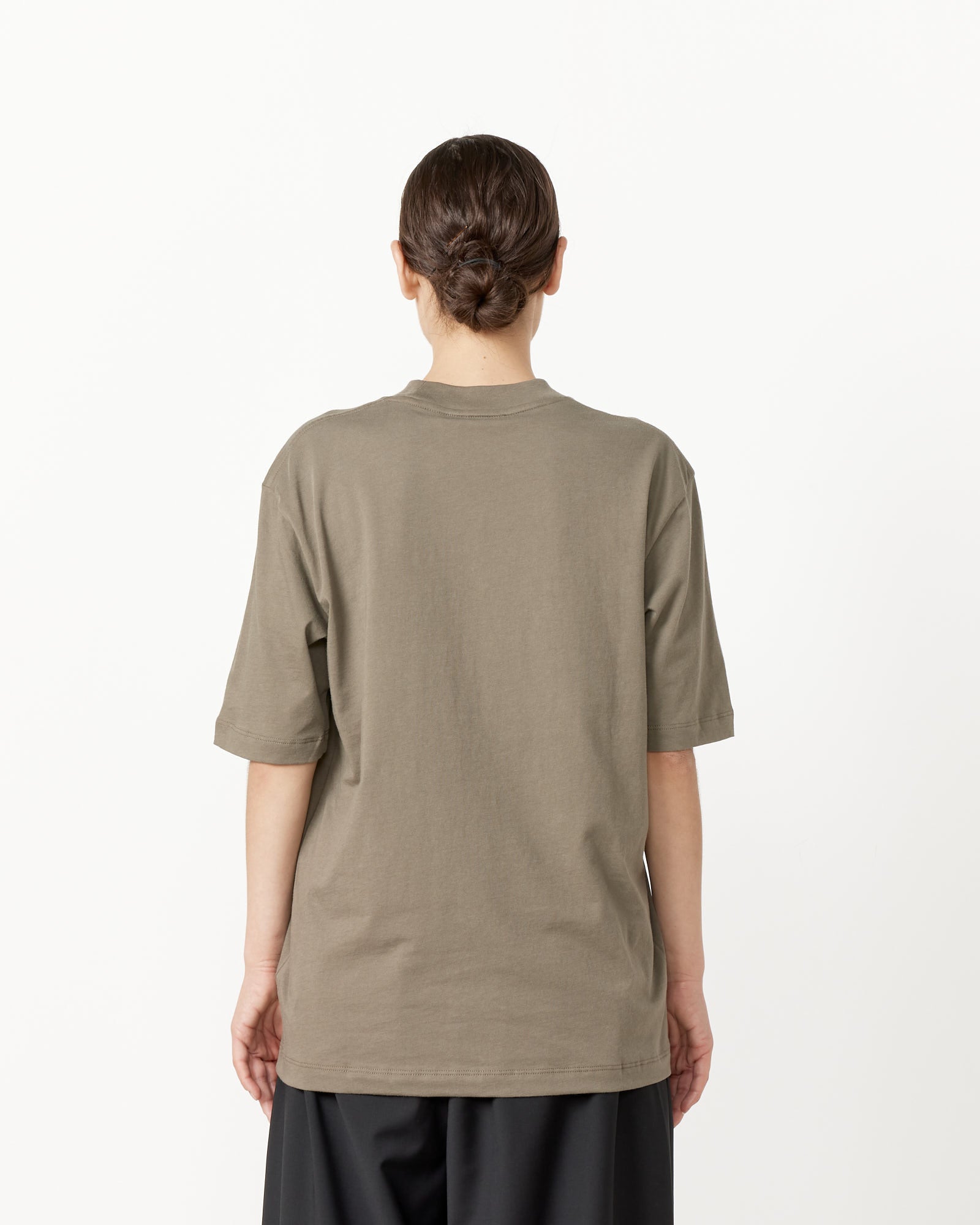 Tibi Progam Mock Neck T-Shirt Dune - Dune / S (258089)