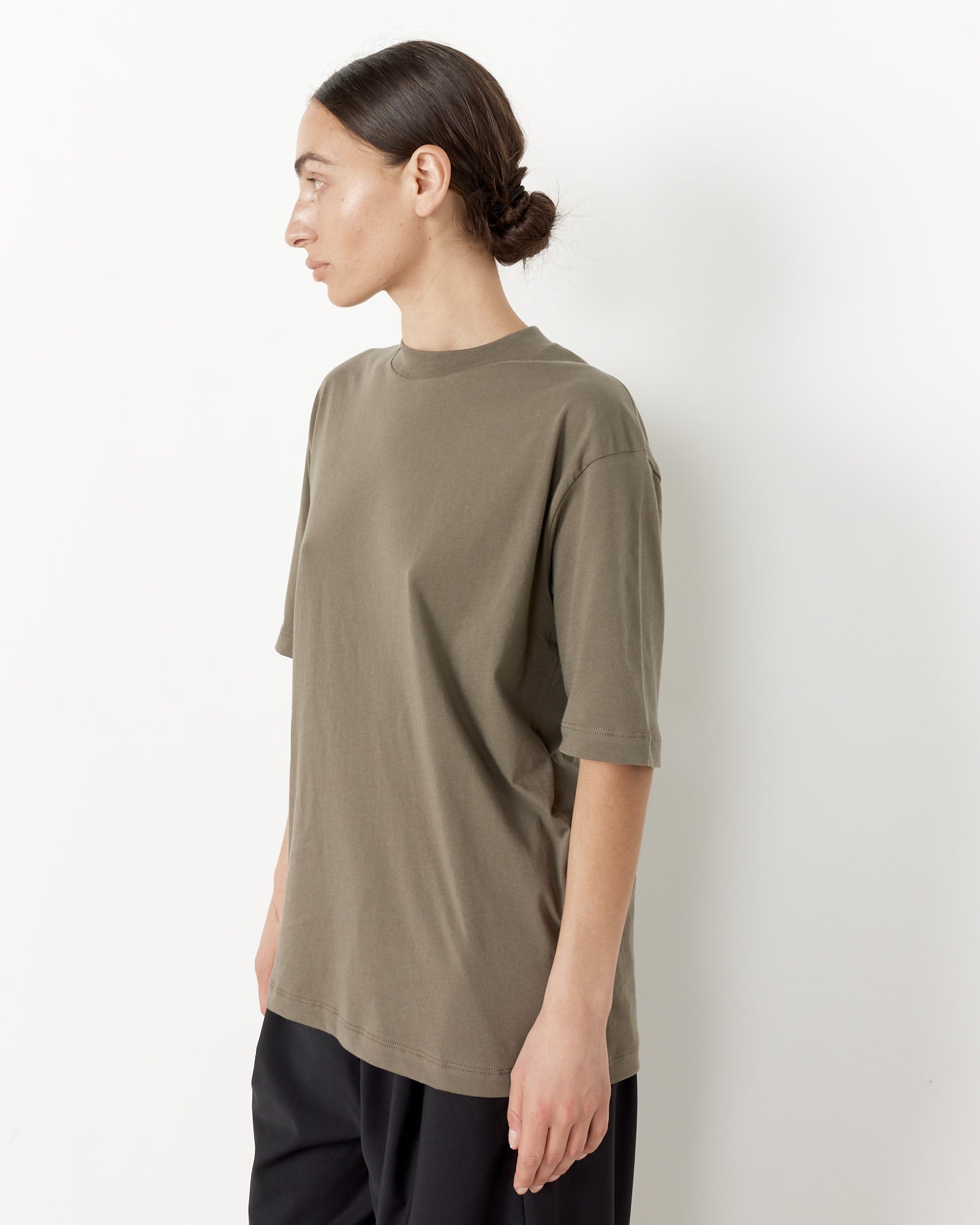 Tibi Progam Mock Neck T-Shirt Dune - Dune / S (258089)