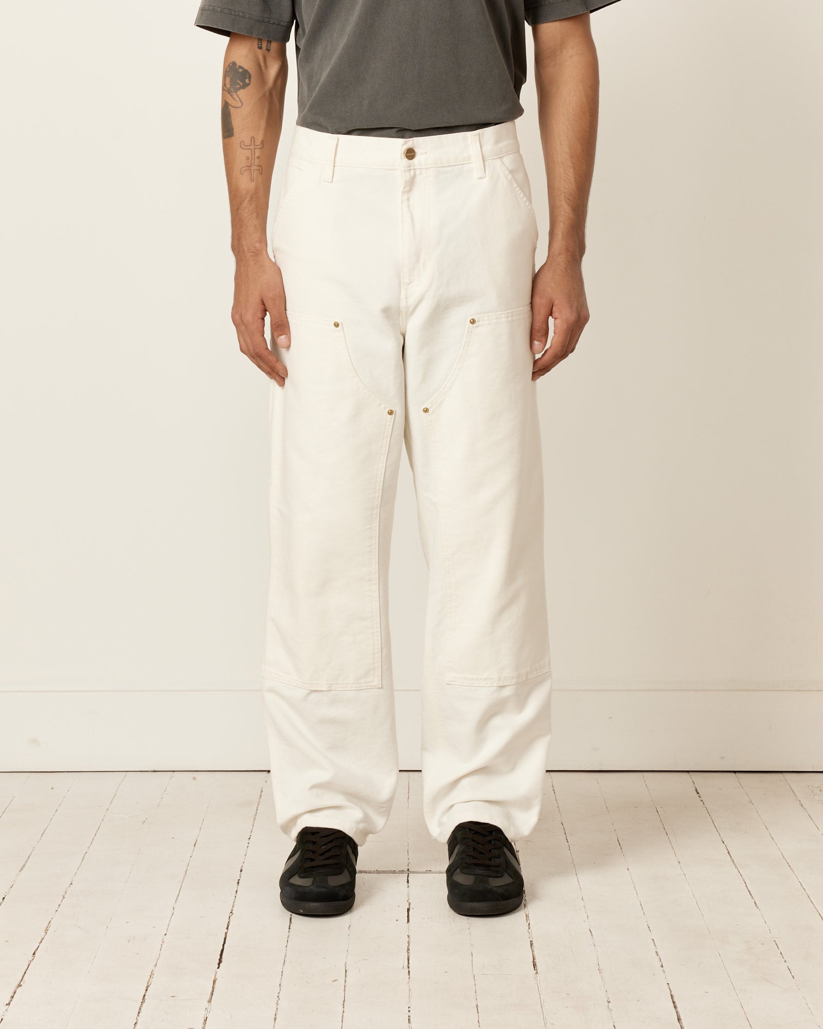 Carhartt WIP Double Knee Pant Wax - Wax / 32/32 (258178)