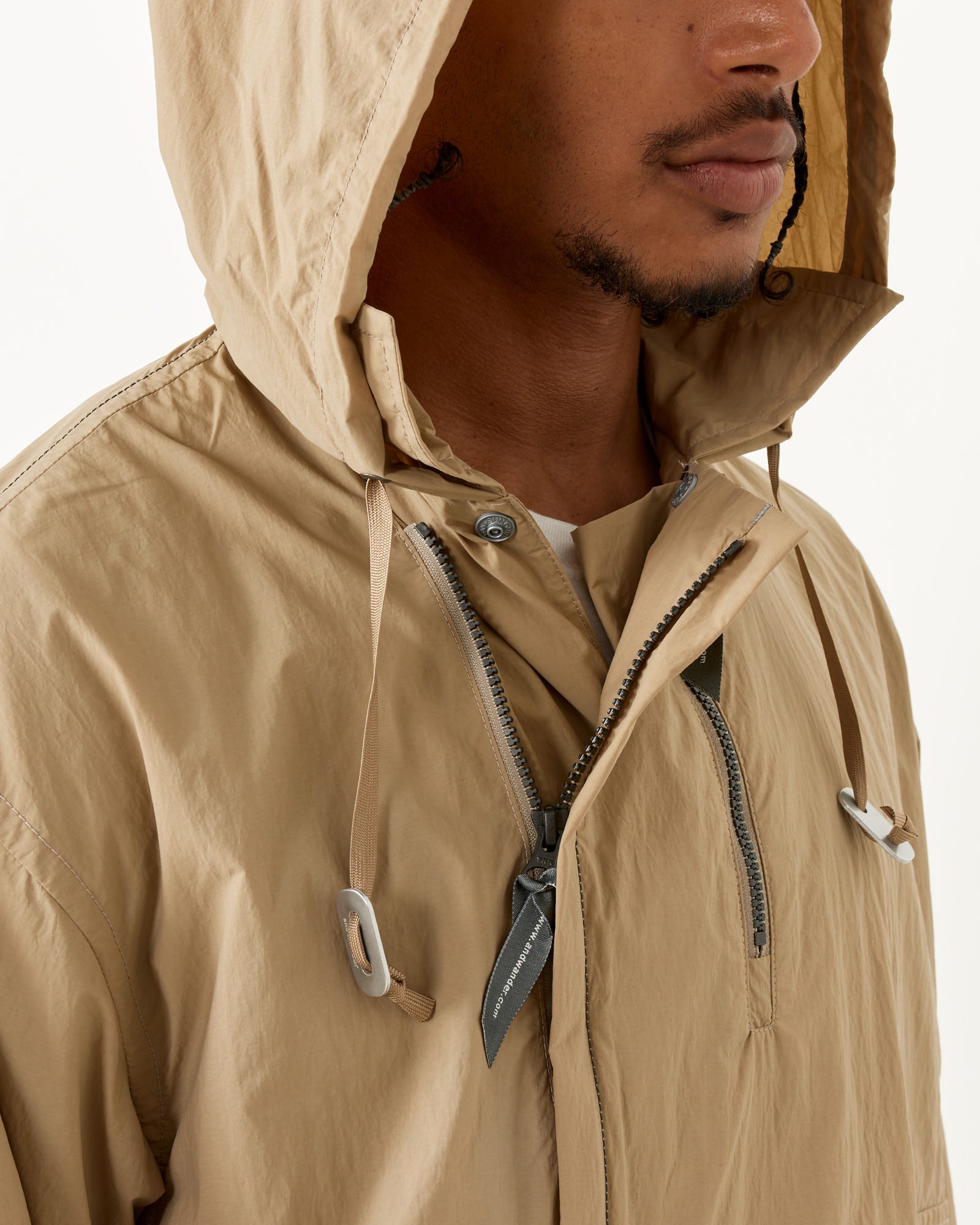 And Wander 44 Water Repellent Light Jacket Light Beige - Light Beige / L (258240)