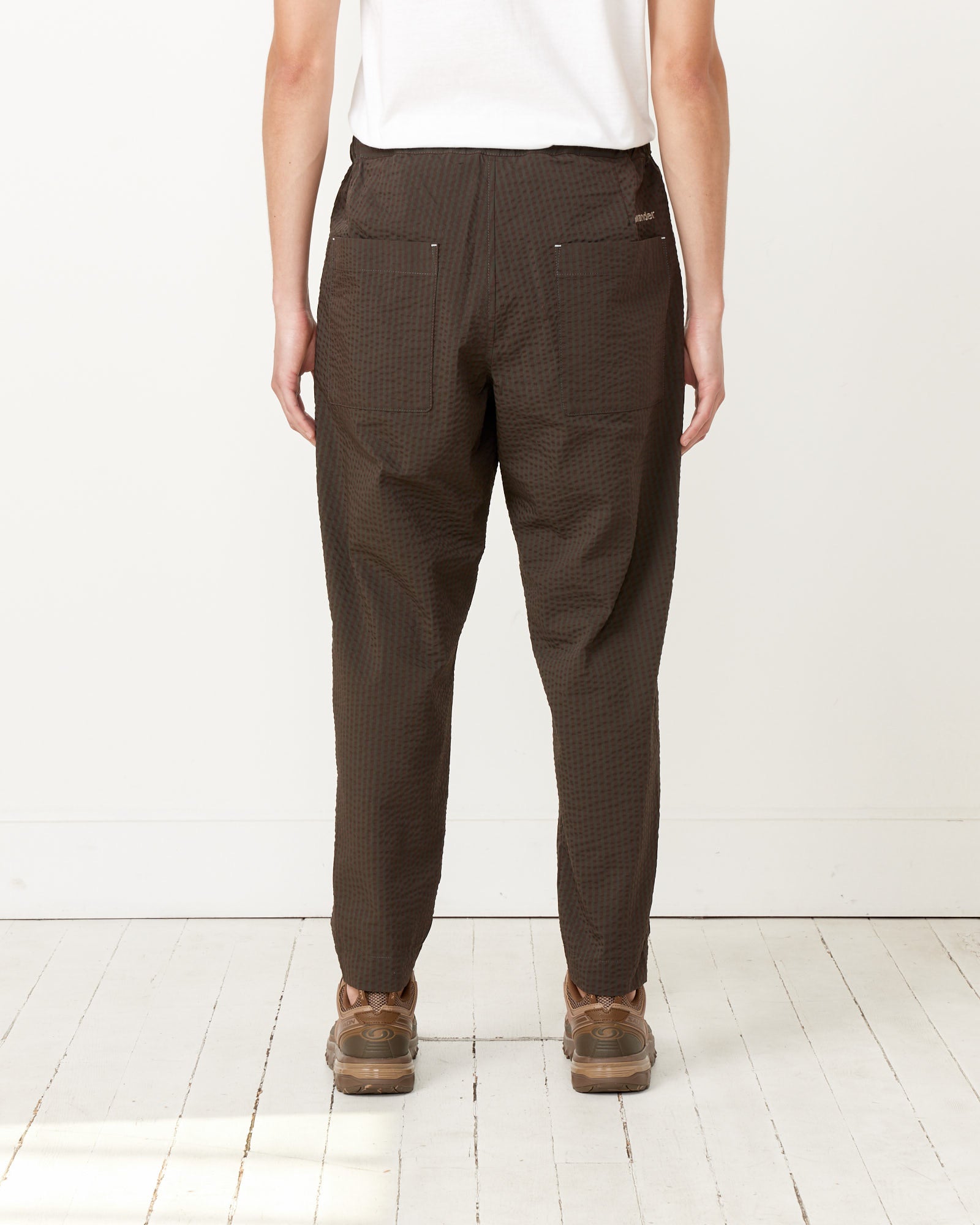 And Wander 65 Dry Soft Seersucker Pants Khaki - Khaki / L (258249)