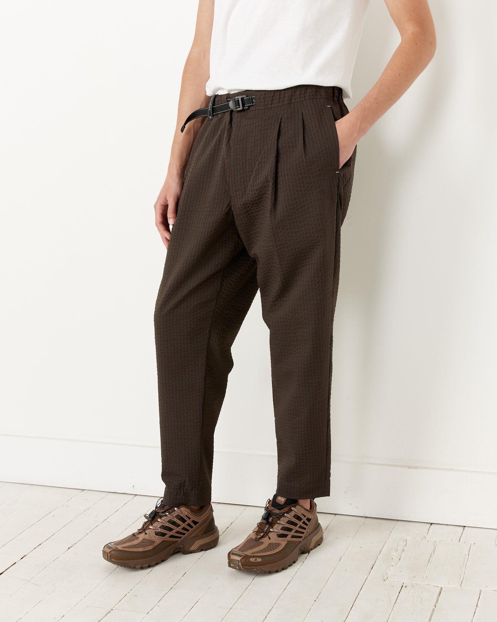 And Wander 65 Dry Soft Seersucker Pants Khaki - Khaki / L (258249)