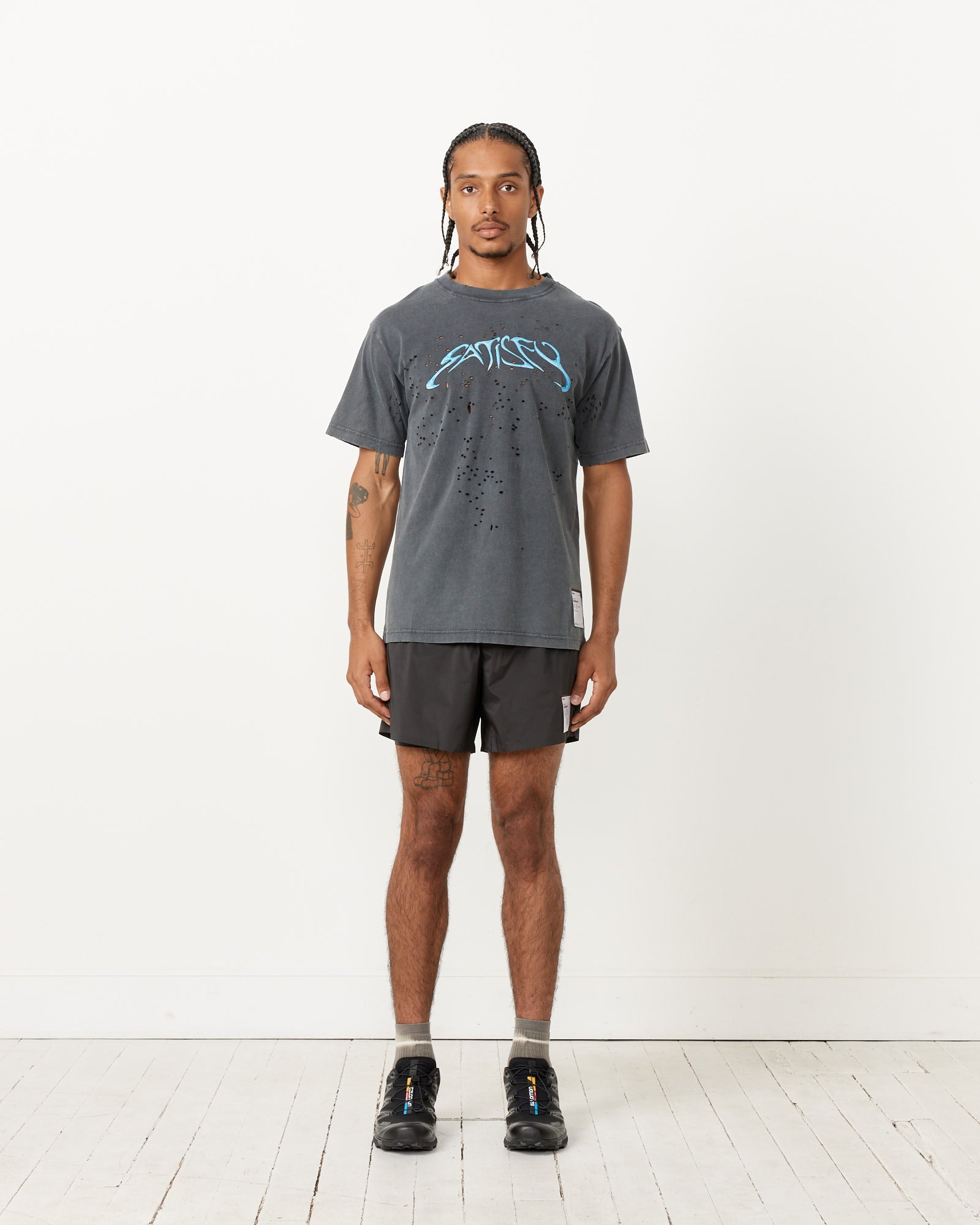 Satisfy Running SP MothTech T-Shirt Aged Black - Aged Black / L (258273)