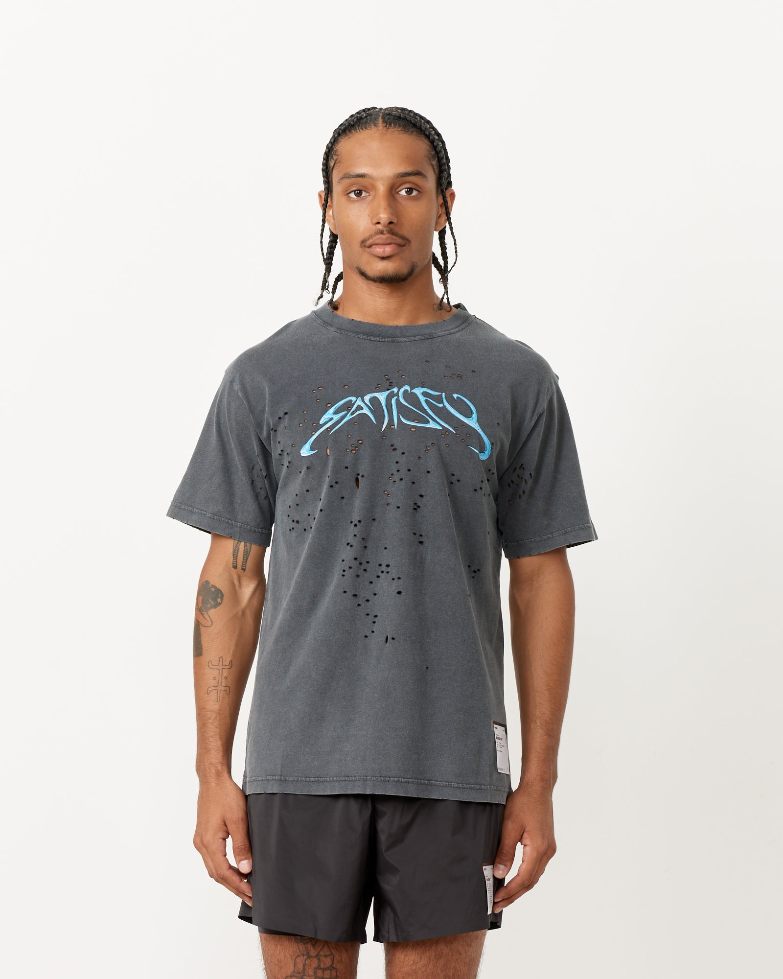 Satisfy Running SP MothTech T-Shirt Aged Black - Aged Black / L (258273)