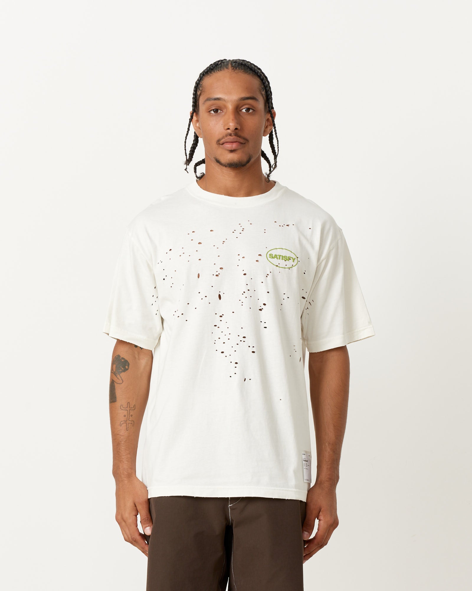 Satisfy Running SRS MothTech T-Shirt Off White - Off White / XL (258278)