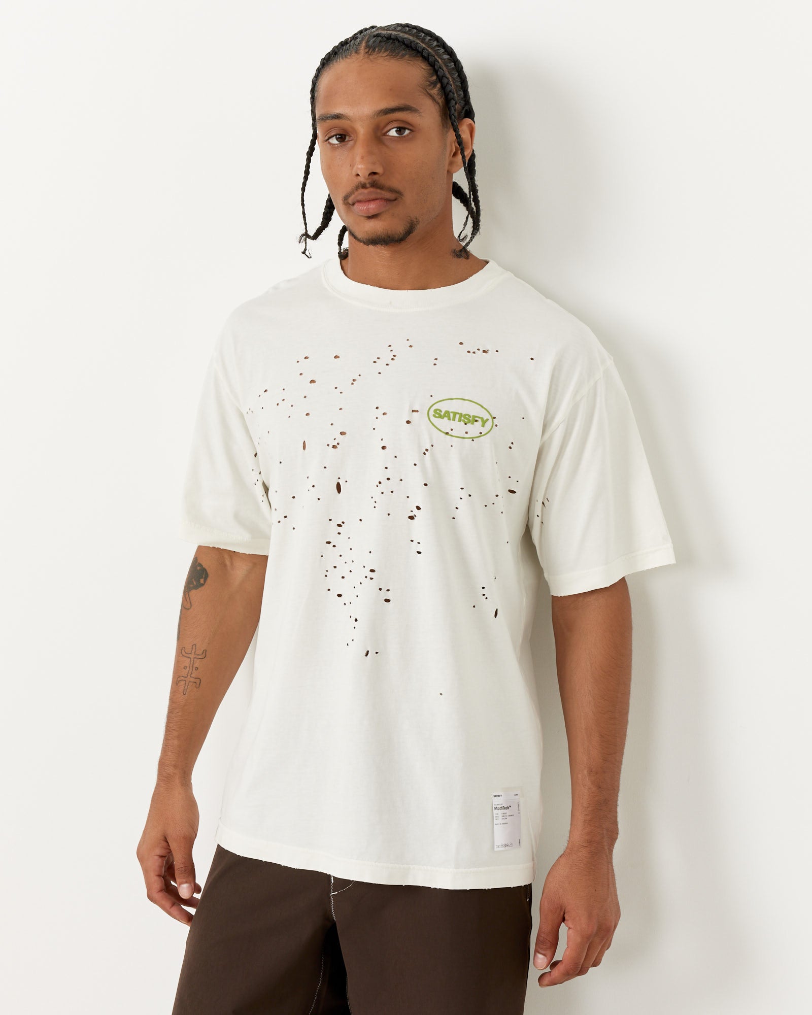 Satisfy Running SRS MothTech T-Shirt Off White - Off White / XL (258278)