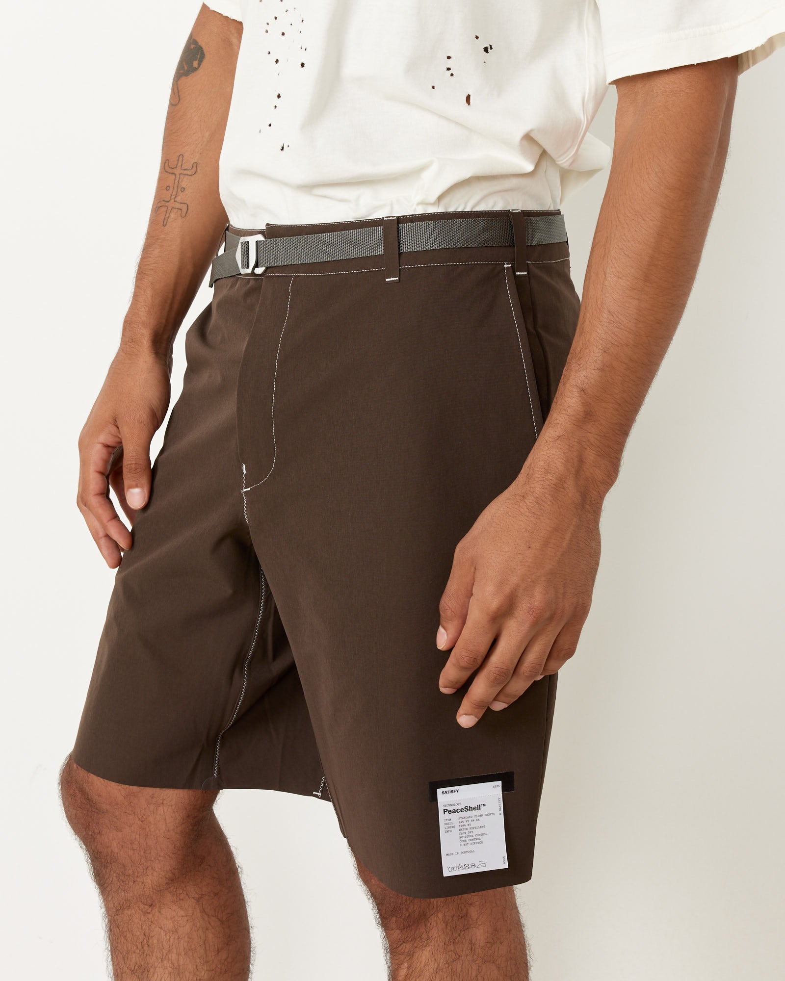 Satisfy Running PeaceShell Standard Climb Shorts Brown - Brown / L (258304)