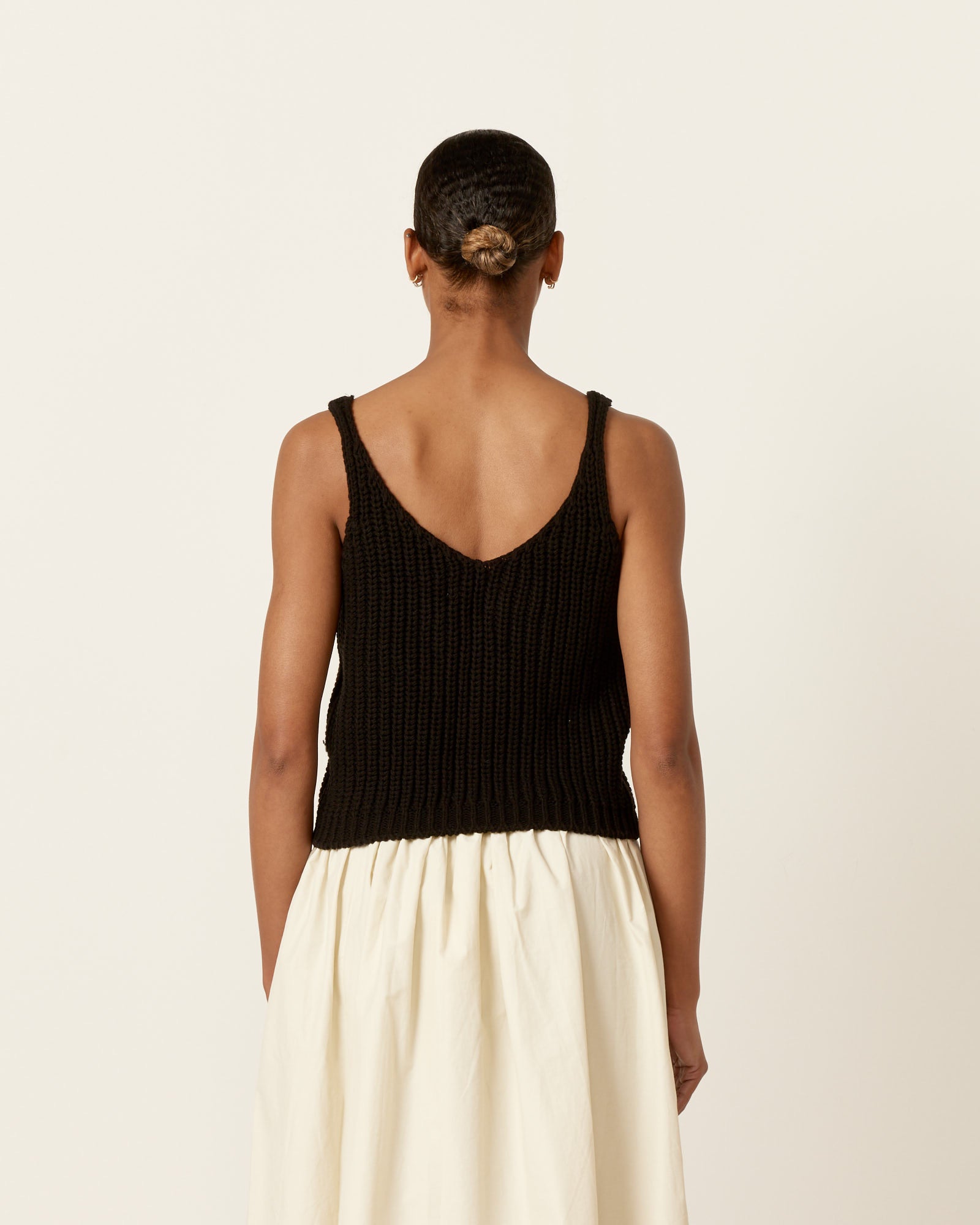 Mijeong Park Cotton Blend Knit Tank Black - Black / XS/S (258334)