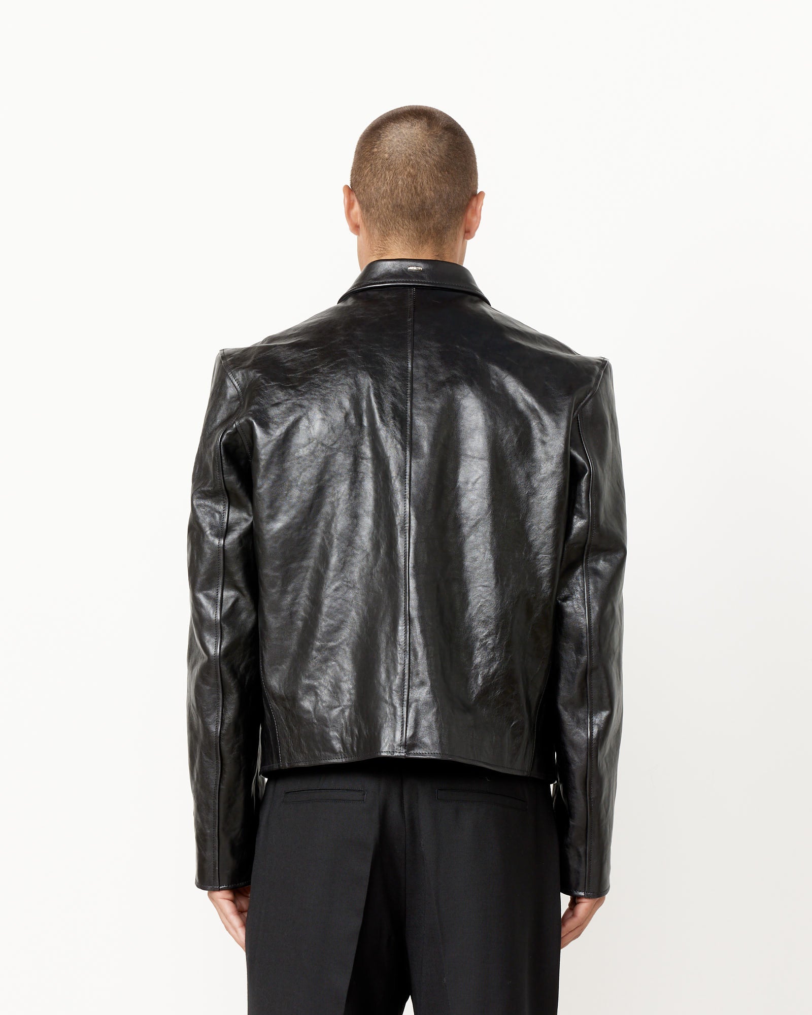 Our Legacy Mini Jacket - Dyed Black Leather / 50 (258456)