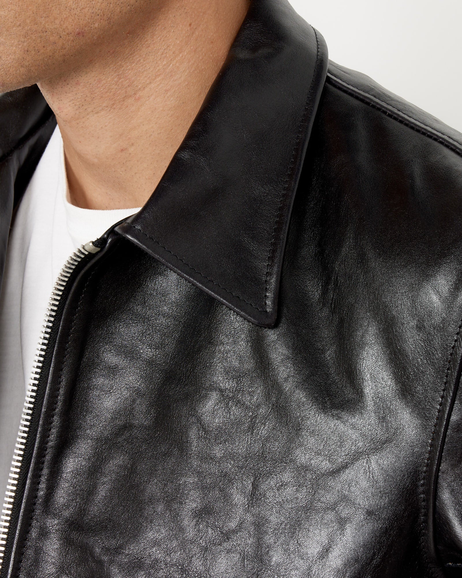 Our Legacy Mini Jacket - Dyed Black Leather / 50 (258456)