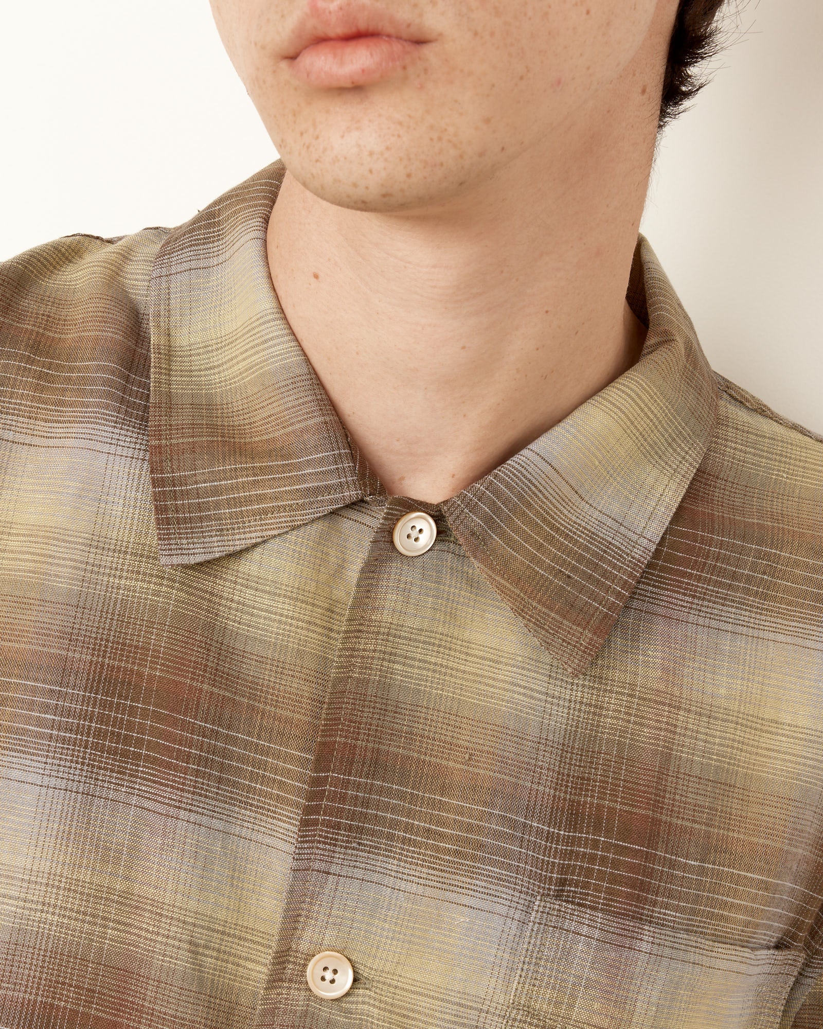 Our Legacy Box Shirt Murky Static Summer Weave - Murky Static Summer Weave / 50 (258481)