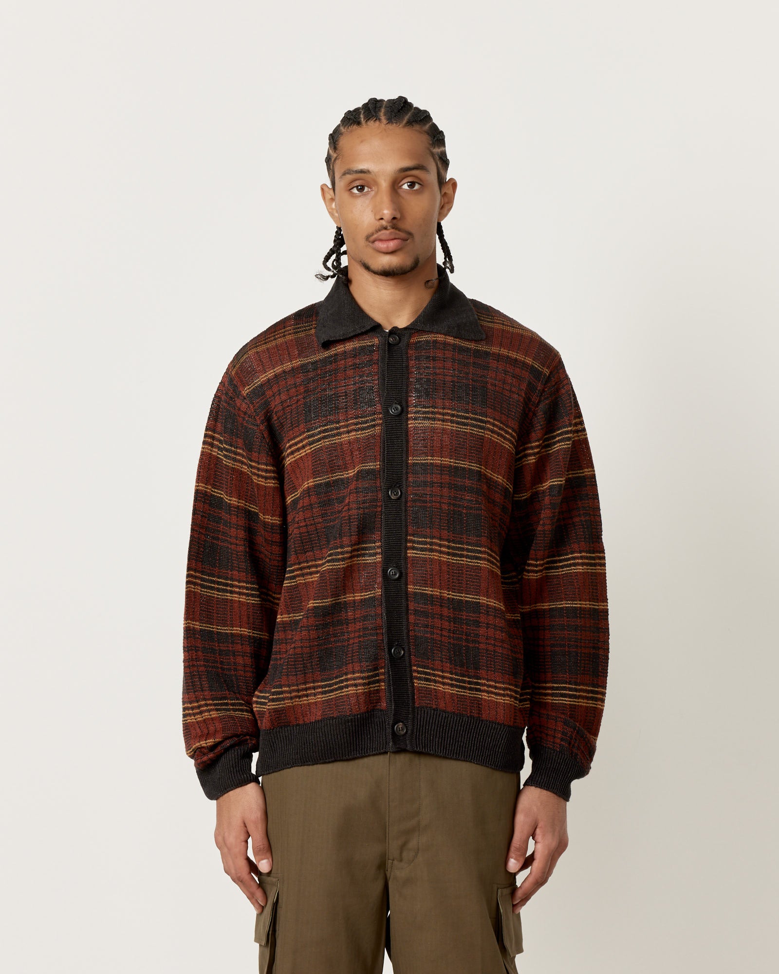 Our Legacy Evening Polo Rust Geezer Check - Rust Geezer Check / 48 (258504)