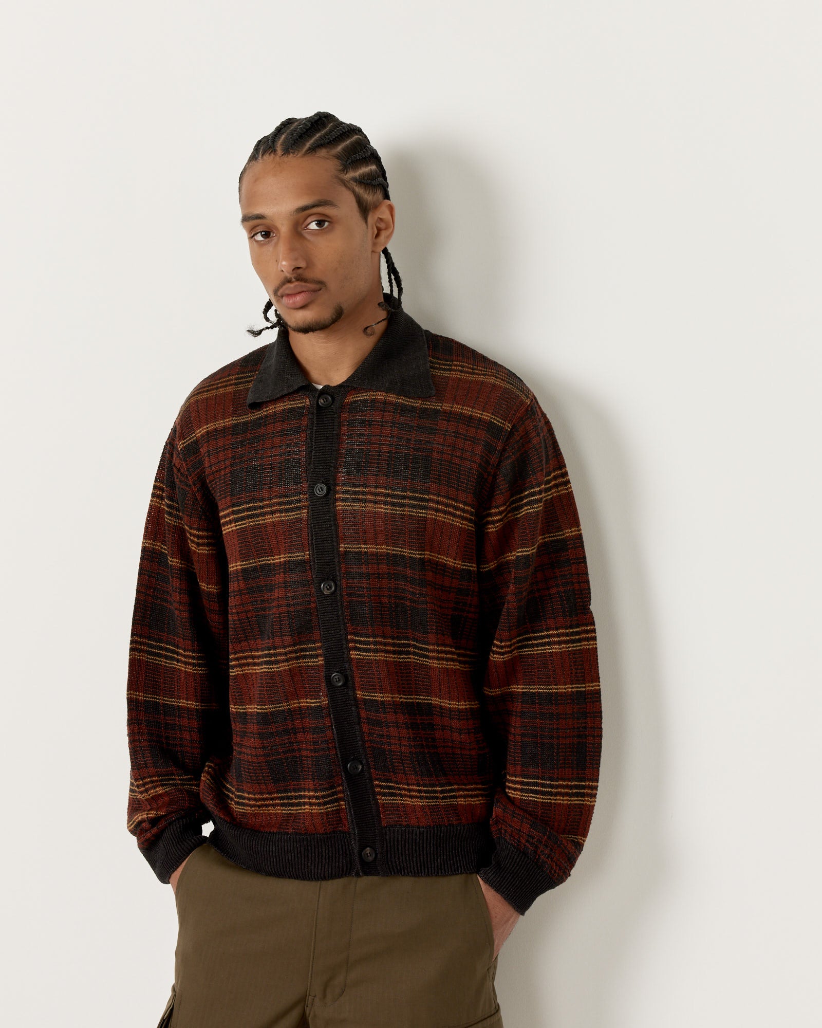 Our Legacy Evening Polo Rust Geezer Check - Rust Geezer Check / 48 (258504)