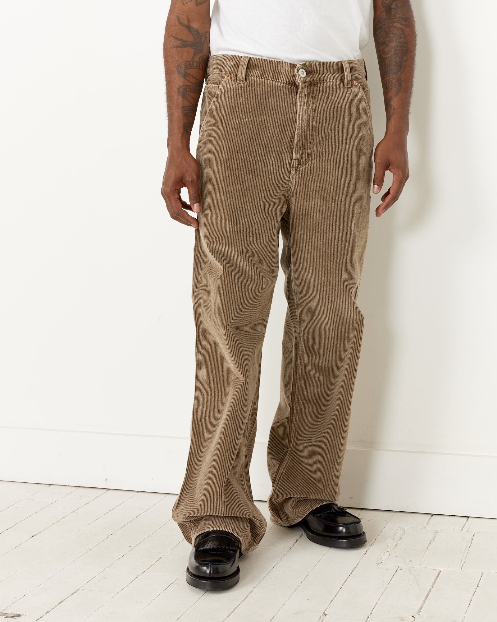 Our Legacy Joiner Trousers Brown Enzyme Cord - Brown Enzyme Cord / 48 (258515)