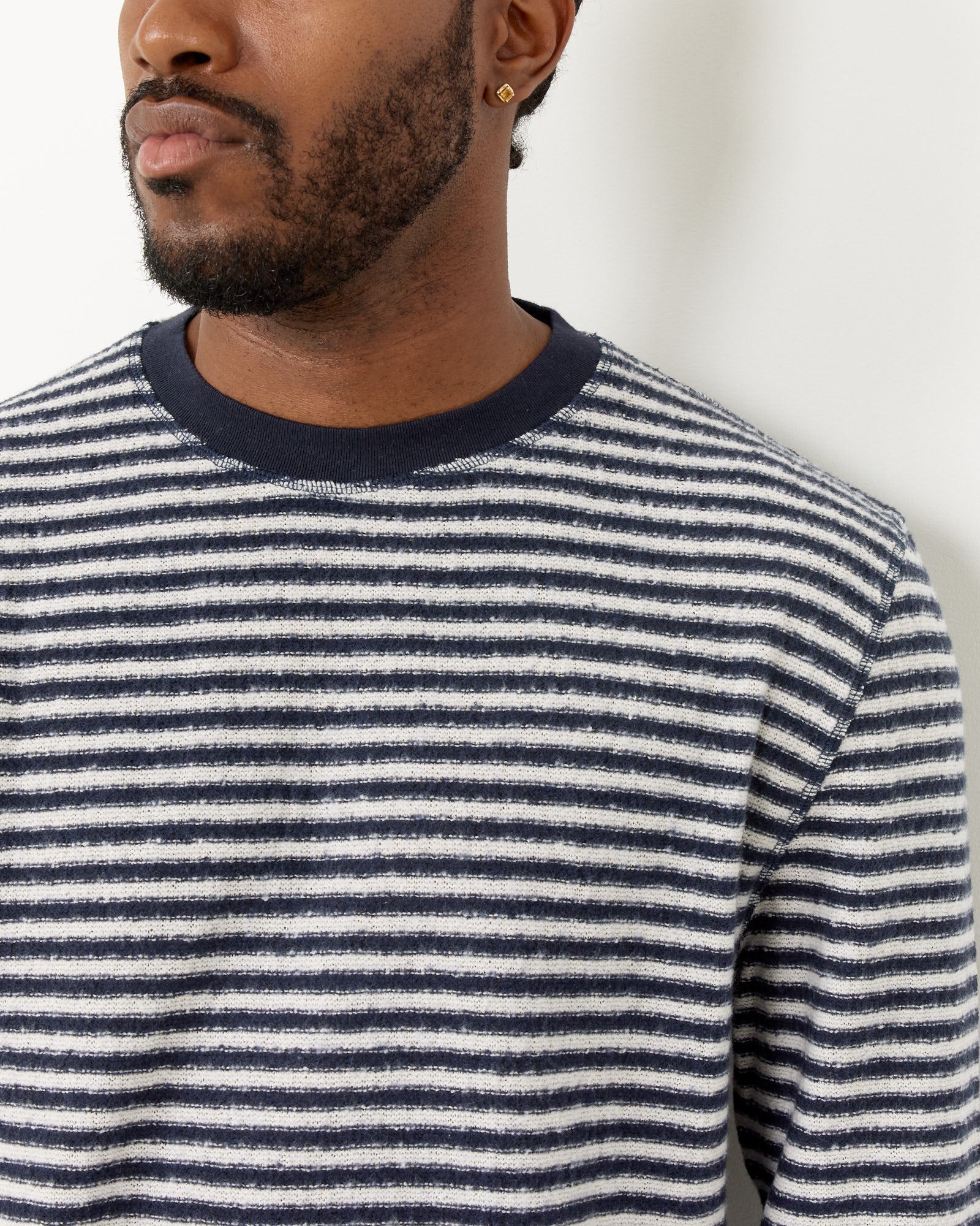 Our Legacy Artist Round Neck Knit Malaga Stripe Brushed Cotton - Malaga Stripe Brushed Cotton / 50 (258547)