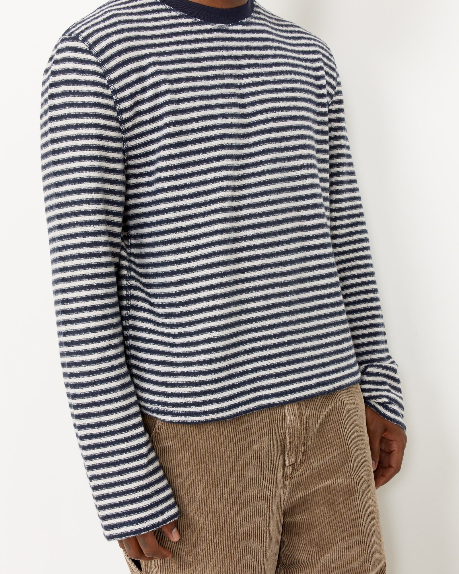 Our Legacy Artist Round Neck Knit Malaga Stripe Brushed Cotton - Malaga Stripe Brushed Cotton / 50 (258547)