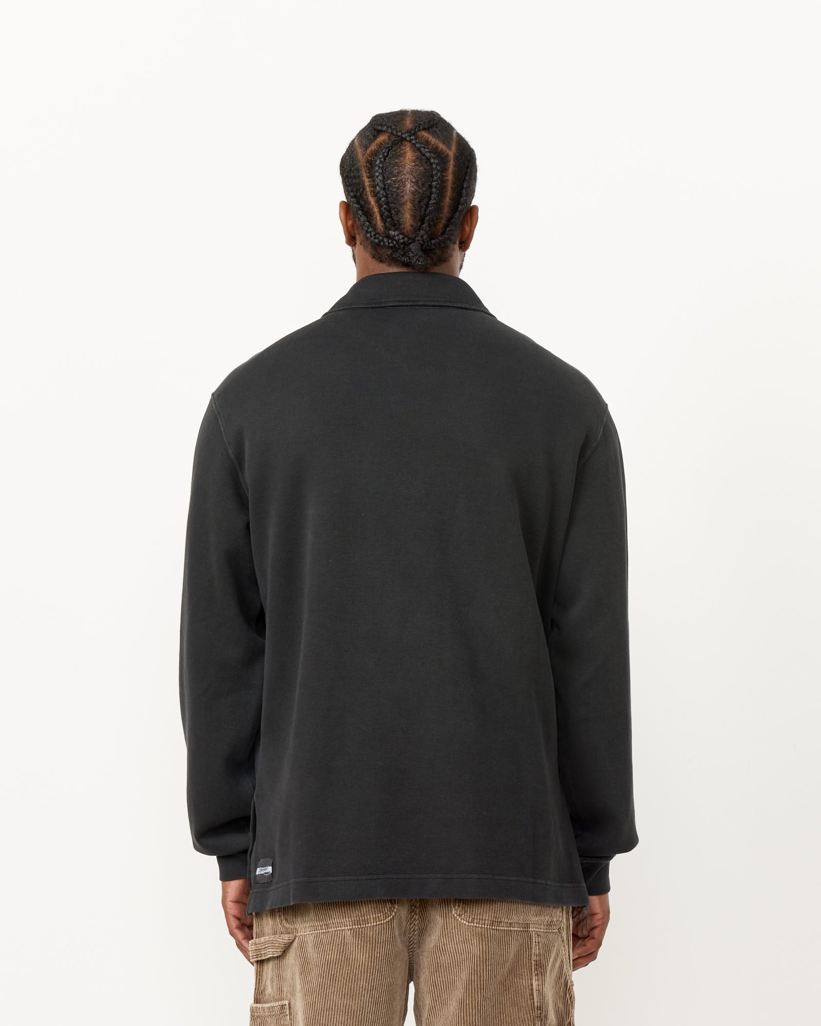 Our Legacy Lad Sweatshirt Worn Black Athletic rib - Worn Black Athletic rib / 48 (258550)