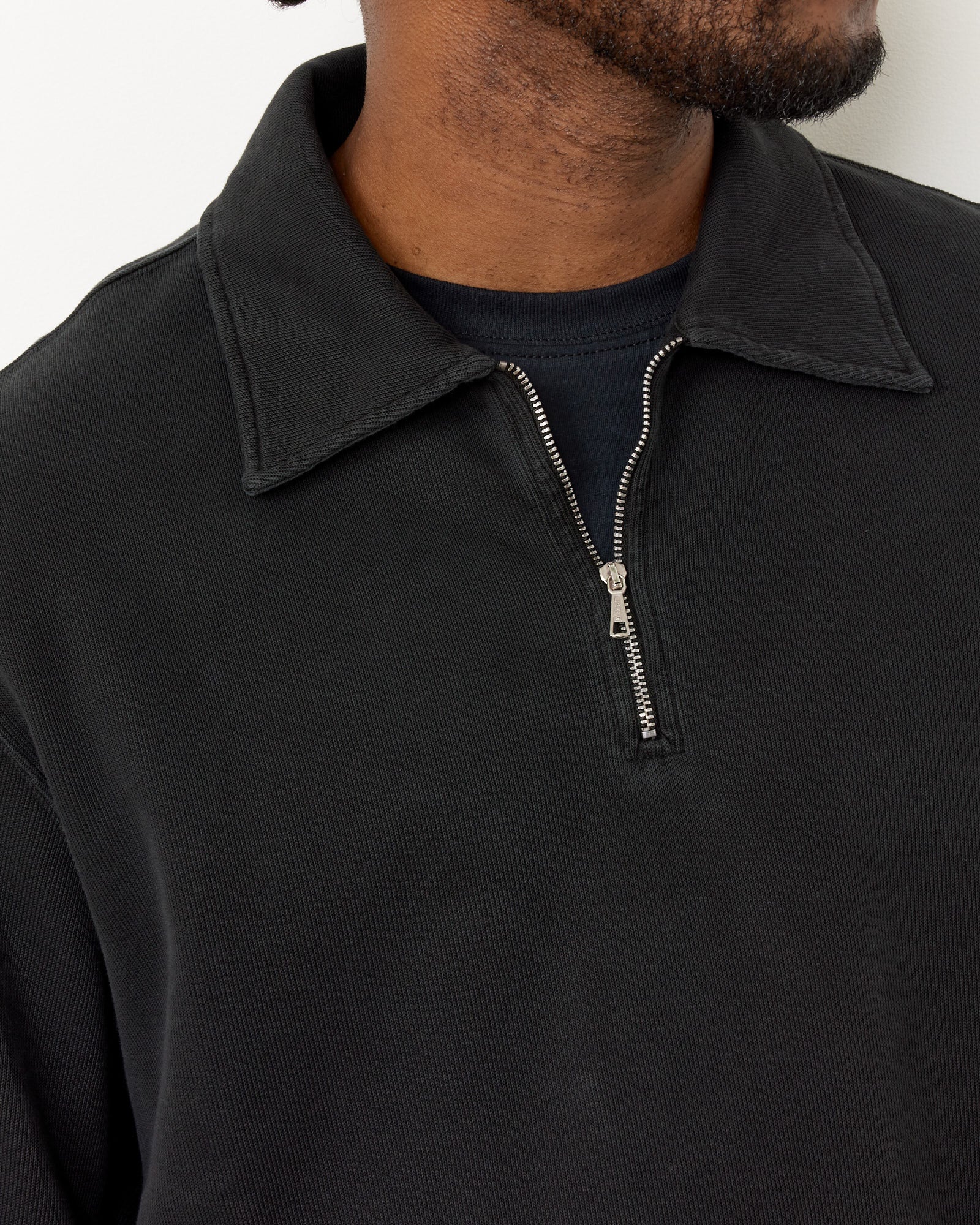 Our Legacy Lad Sweatshirt Worn Black Athletic rib - Worn Black Athletic rib / 48 (258550)