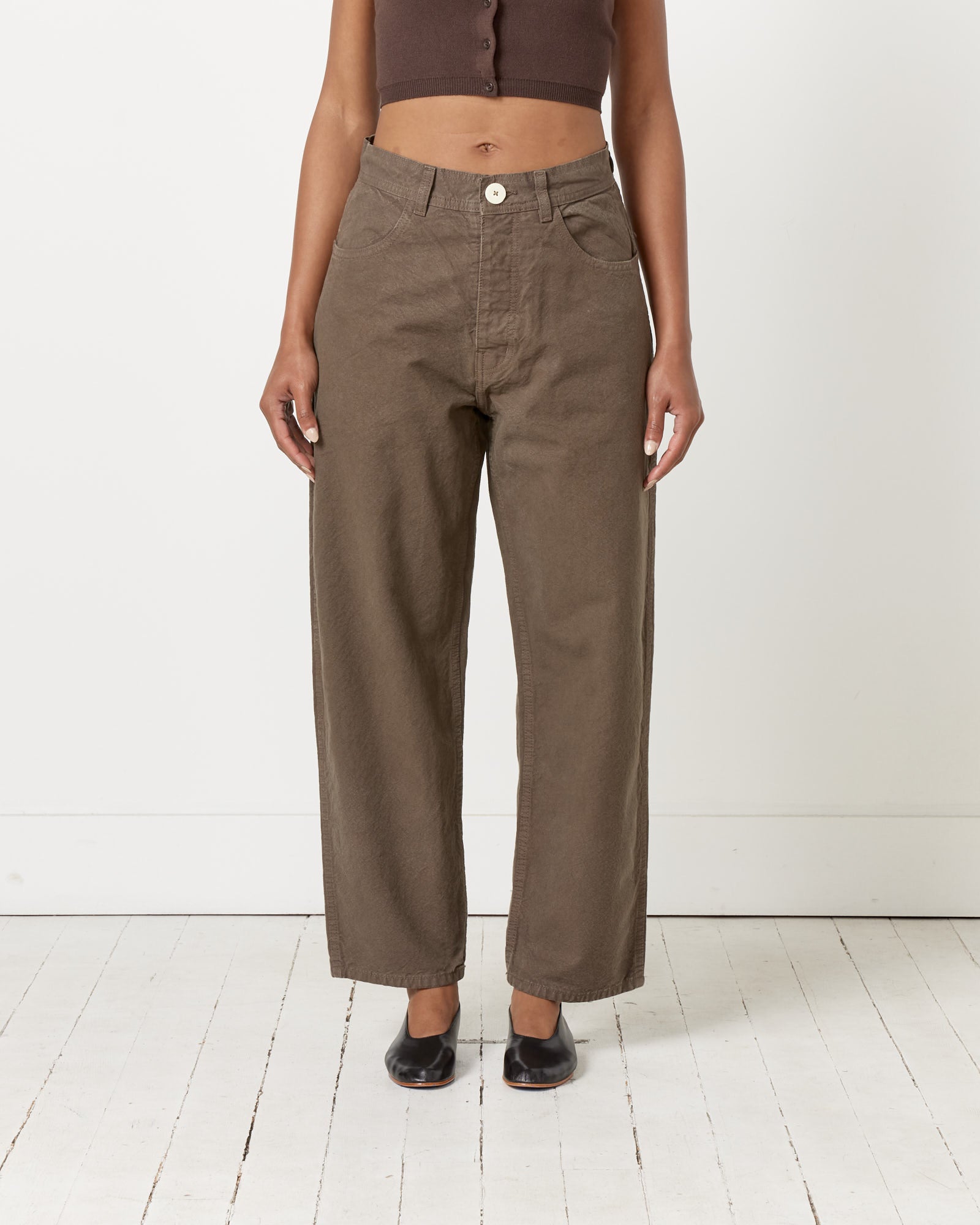 Jesse Kamm California Wide Pant Mushroom - Mushroom / 0 (258725)