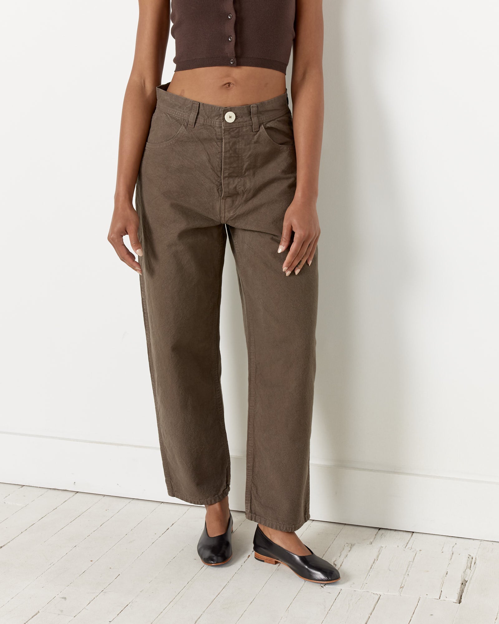 Jesse Kamm California Wide Pant Mushroom - Mushroom / 0 (258725)