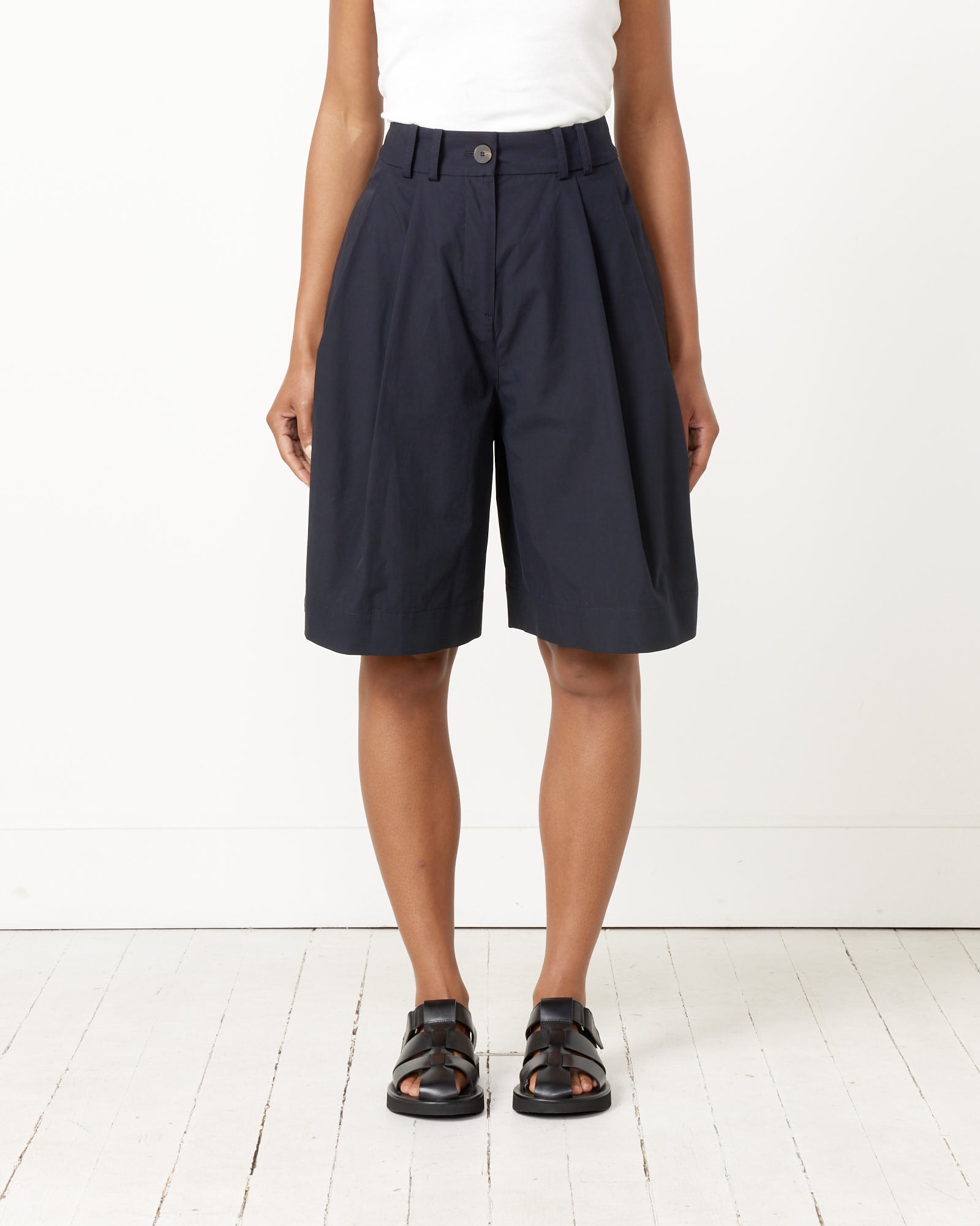 Studio Nicholson Cito Shorts Darkest Navy - Darkest Navy / 00 (258767)