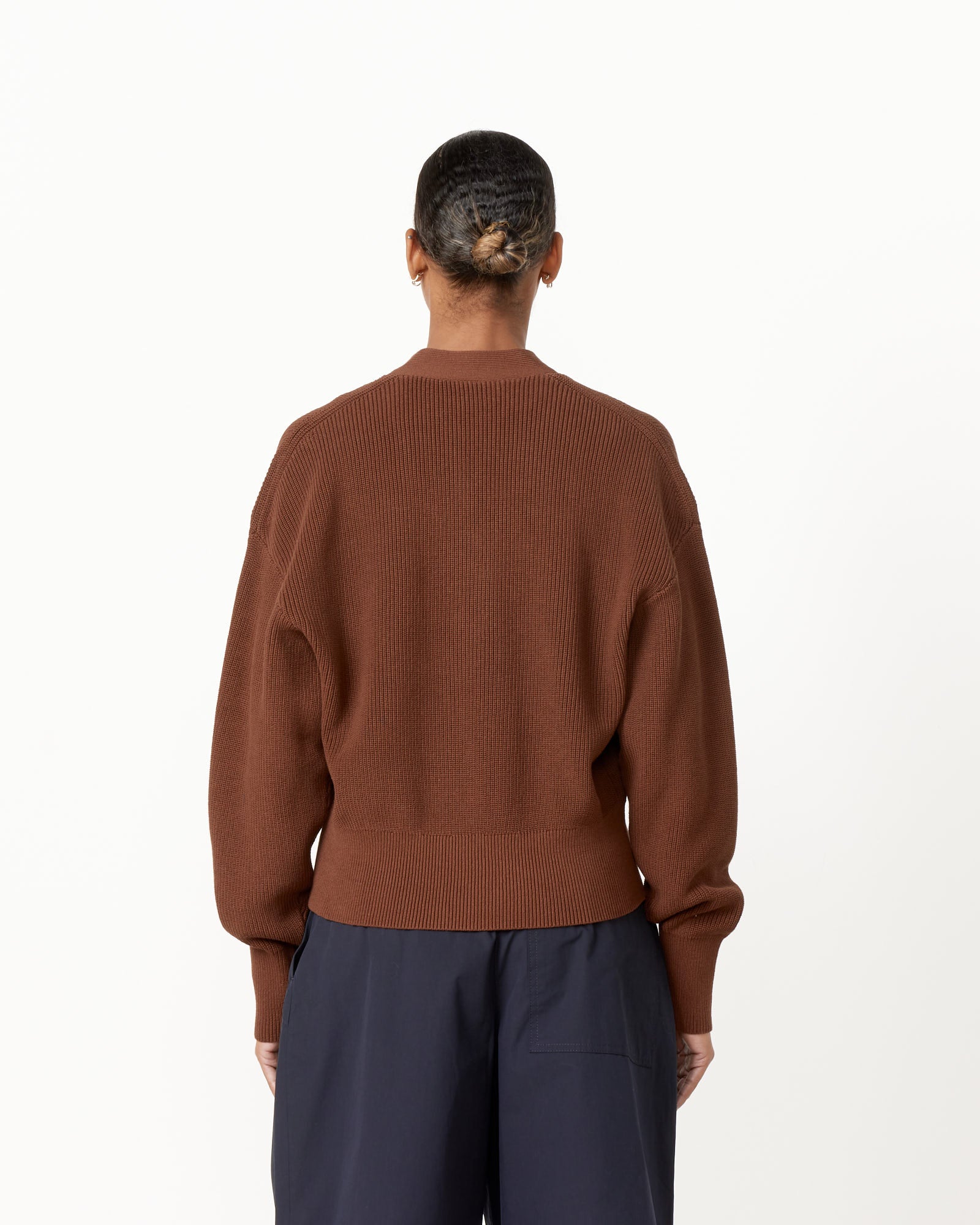 Studio Nicholson Hana Cardigan - Carob Brown / OS (258771)