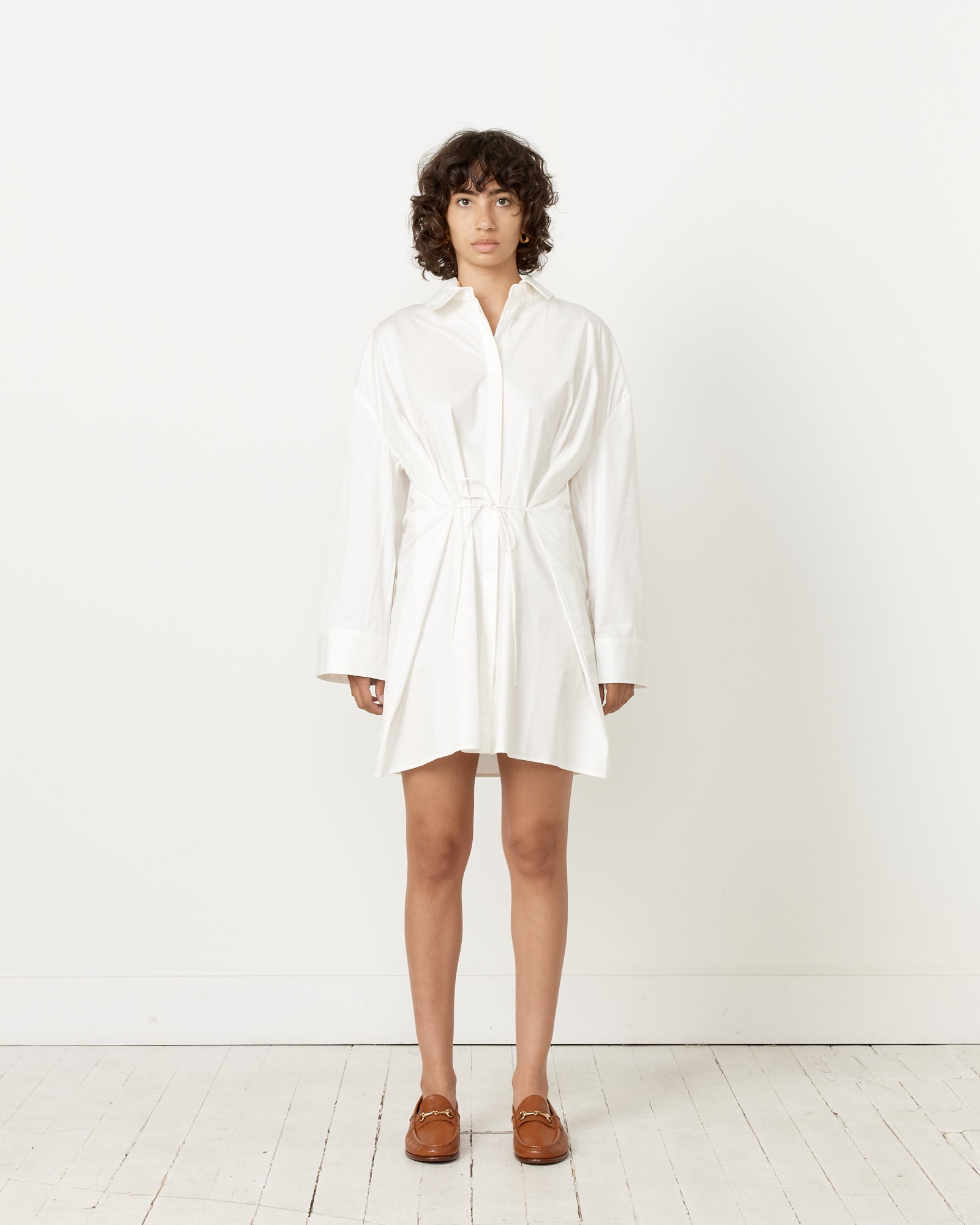 St. Agni Oversized Shirt Dress White - White / S (258820)