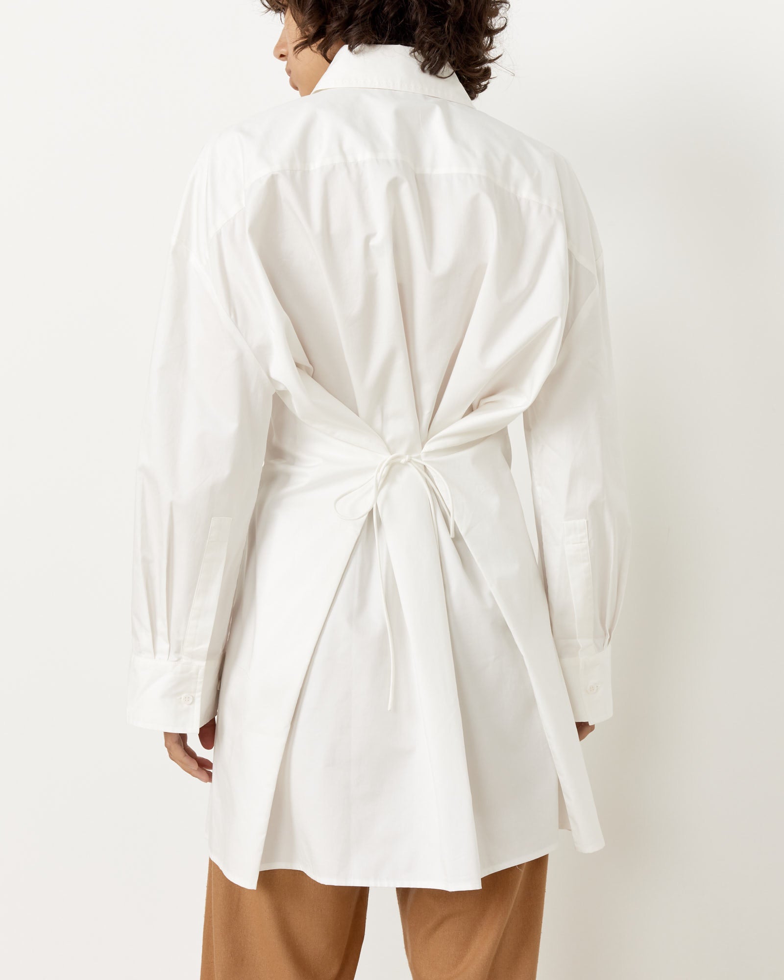 St. Agni Oversized Shirt Dress White - White / S (258820)