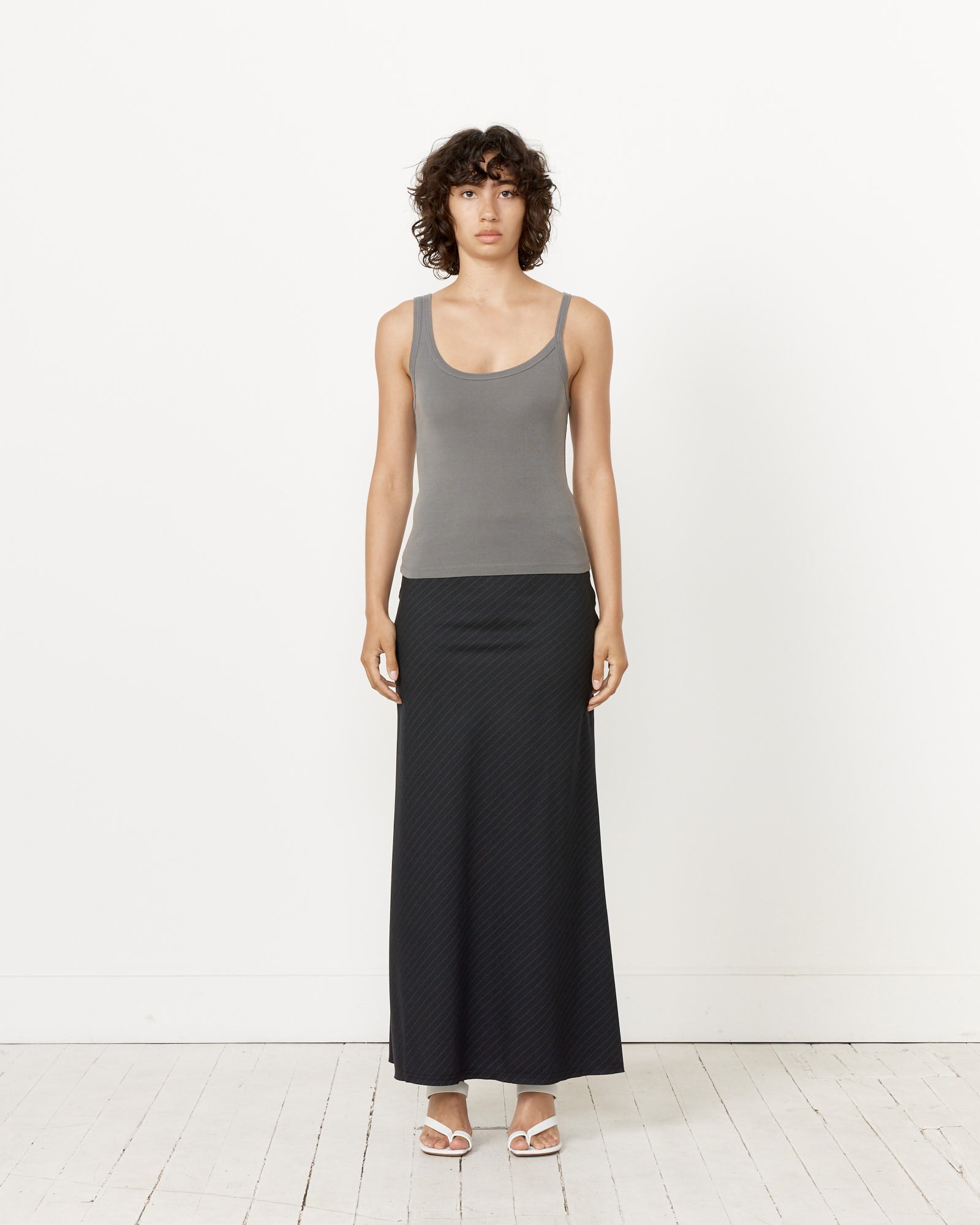 St. Agni Asymmetrical Tank  Pewter Grey - Pewter Grey / XS (258830)