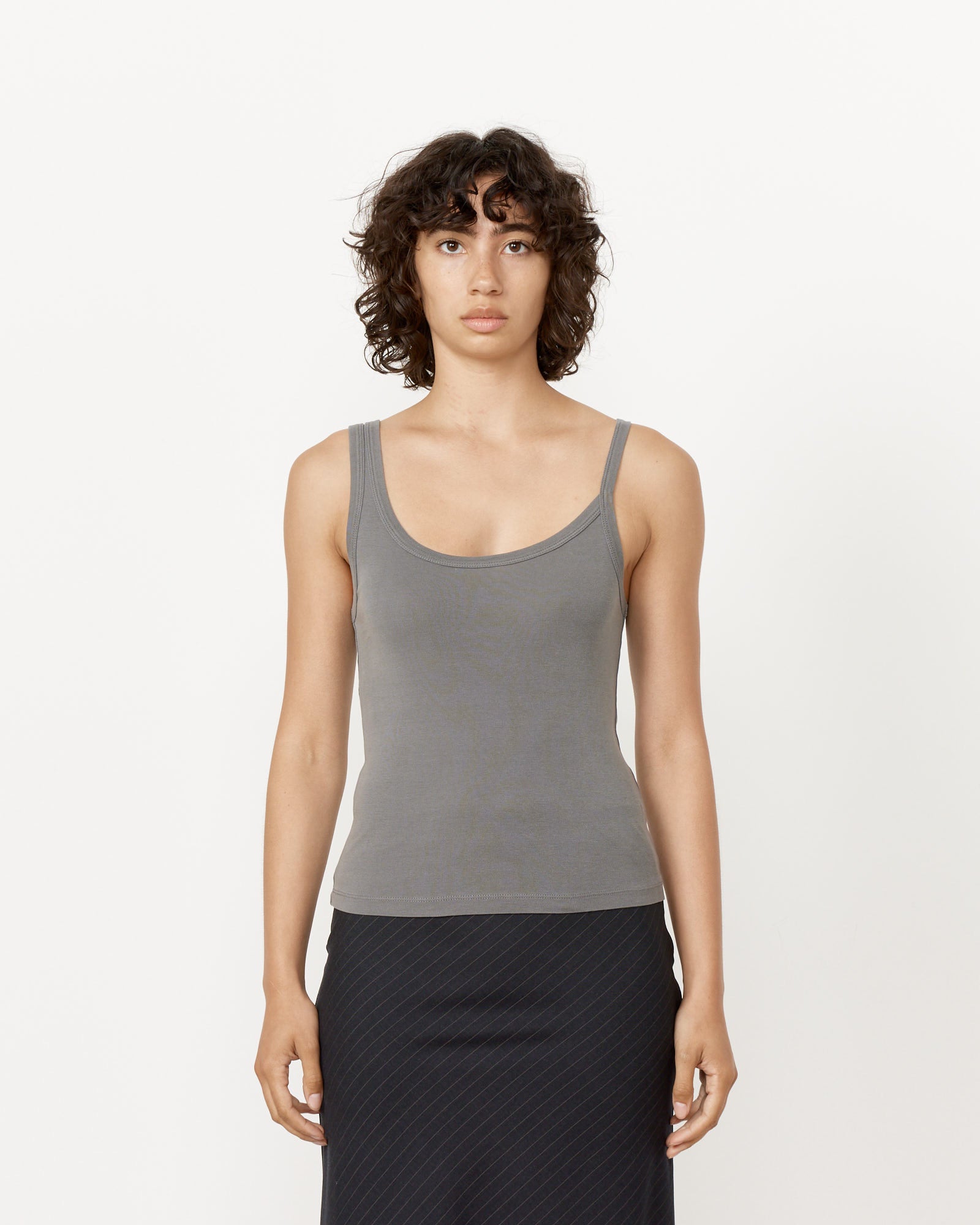 St. Agni Asymmetrical Tank  Pewter Grey - Pewter Grey / XS (258830)