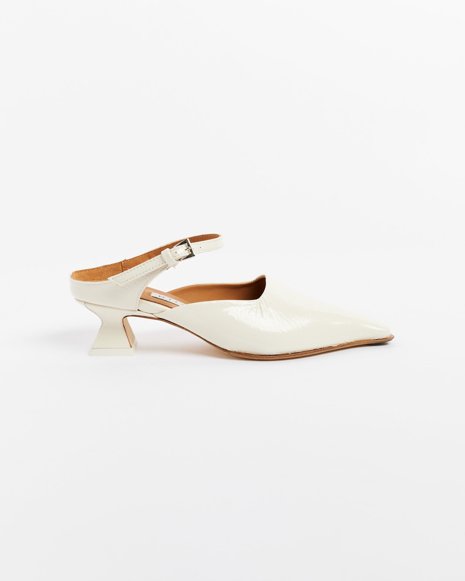 Miista Delf Court Heel White - White / 38 (258881)