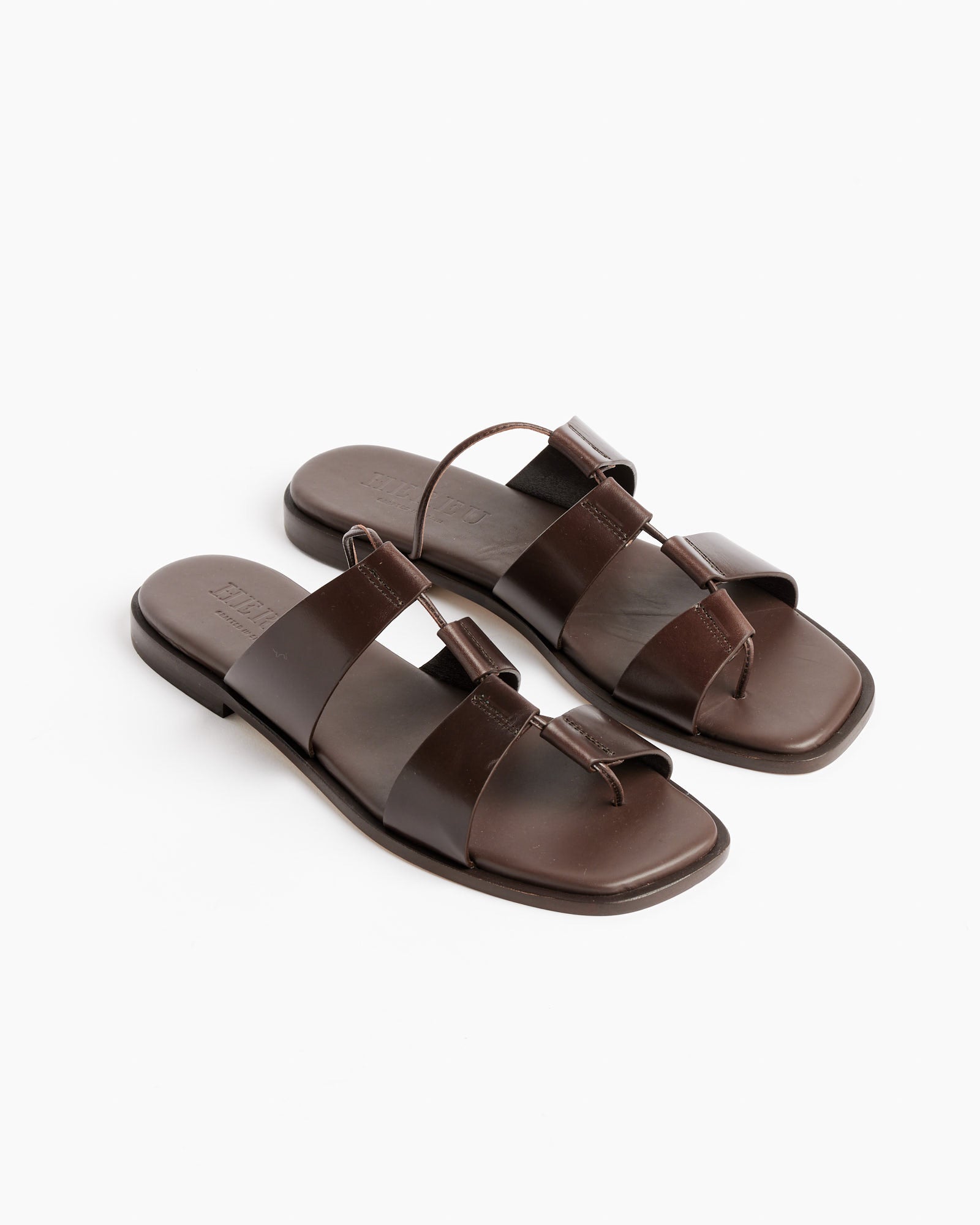 Hereu Lina Sandals Dark Brown - Dark Brown / 39 (258917)