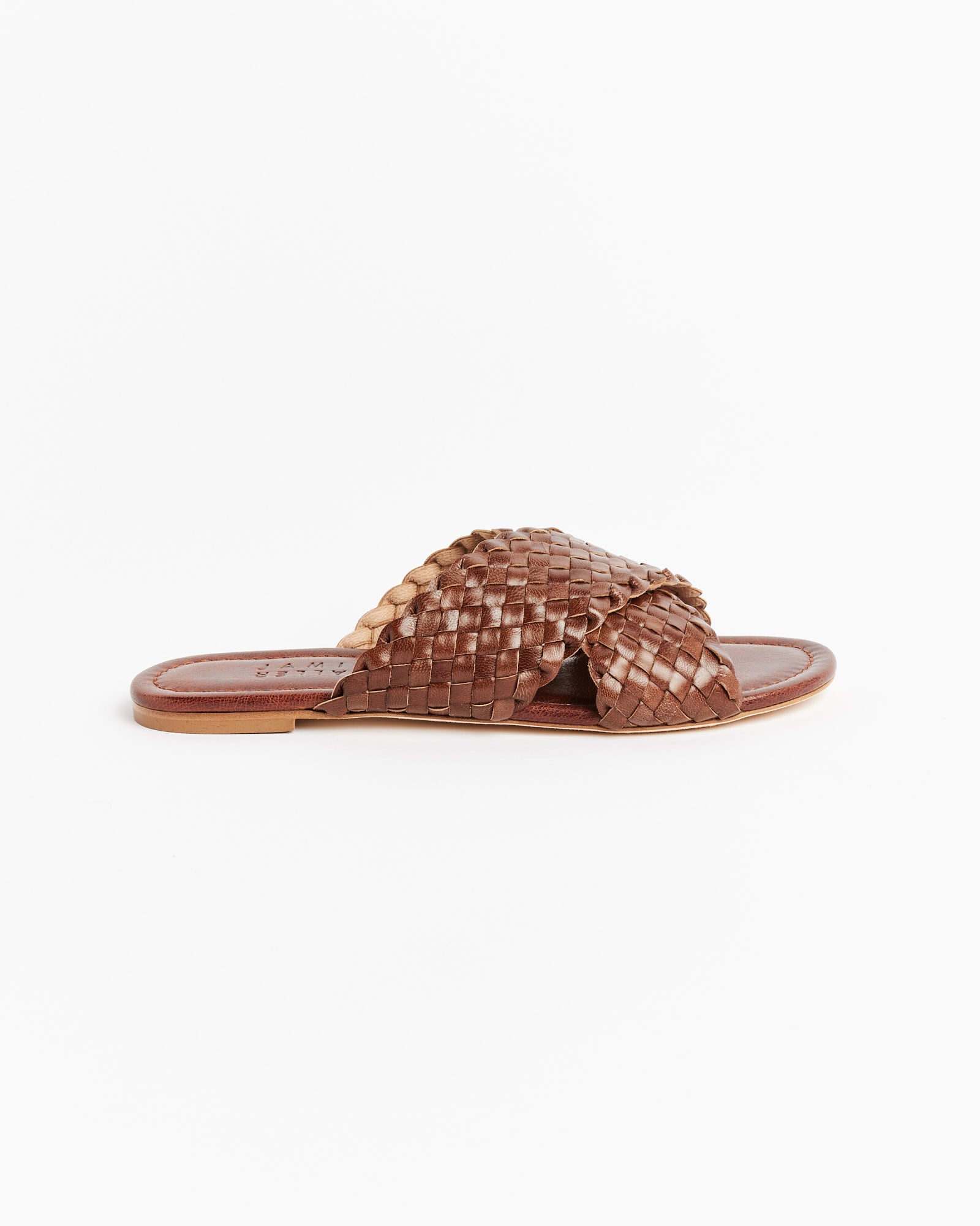 Jamie Haller Woven Strap Slide Brown Braided - Brown Braided / 39 (258952)