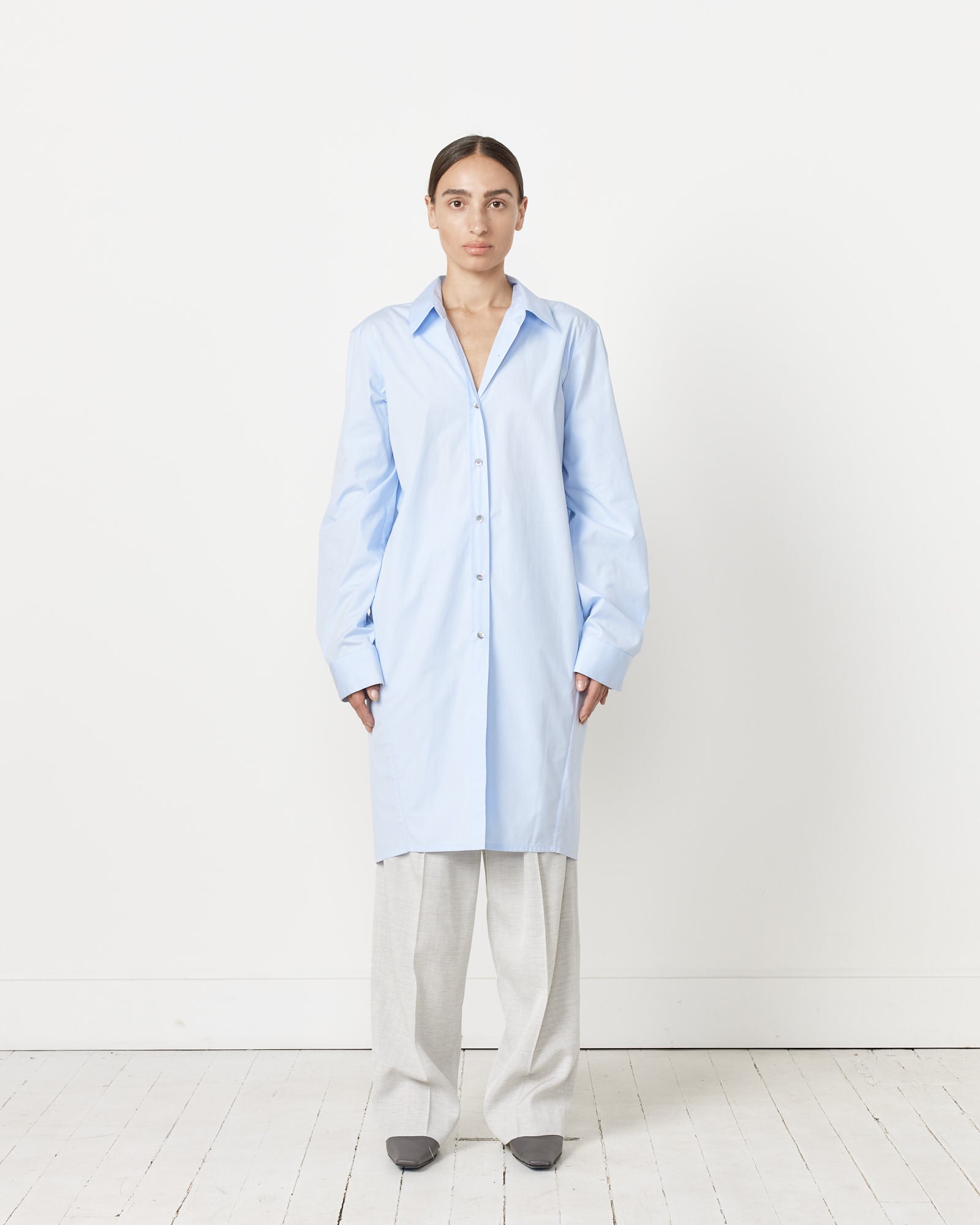 Dries Van Noten Calbero 8329 Shirt Light Blue - Light Blue / 36 (259059)