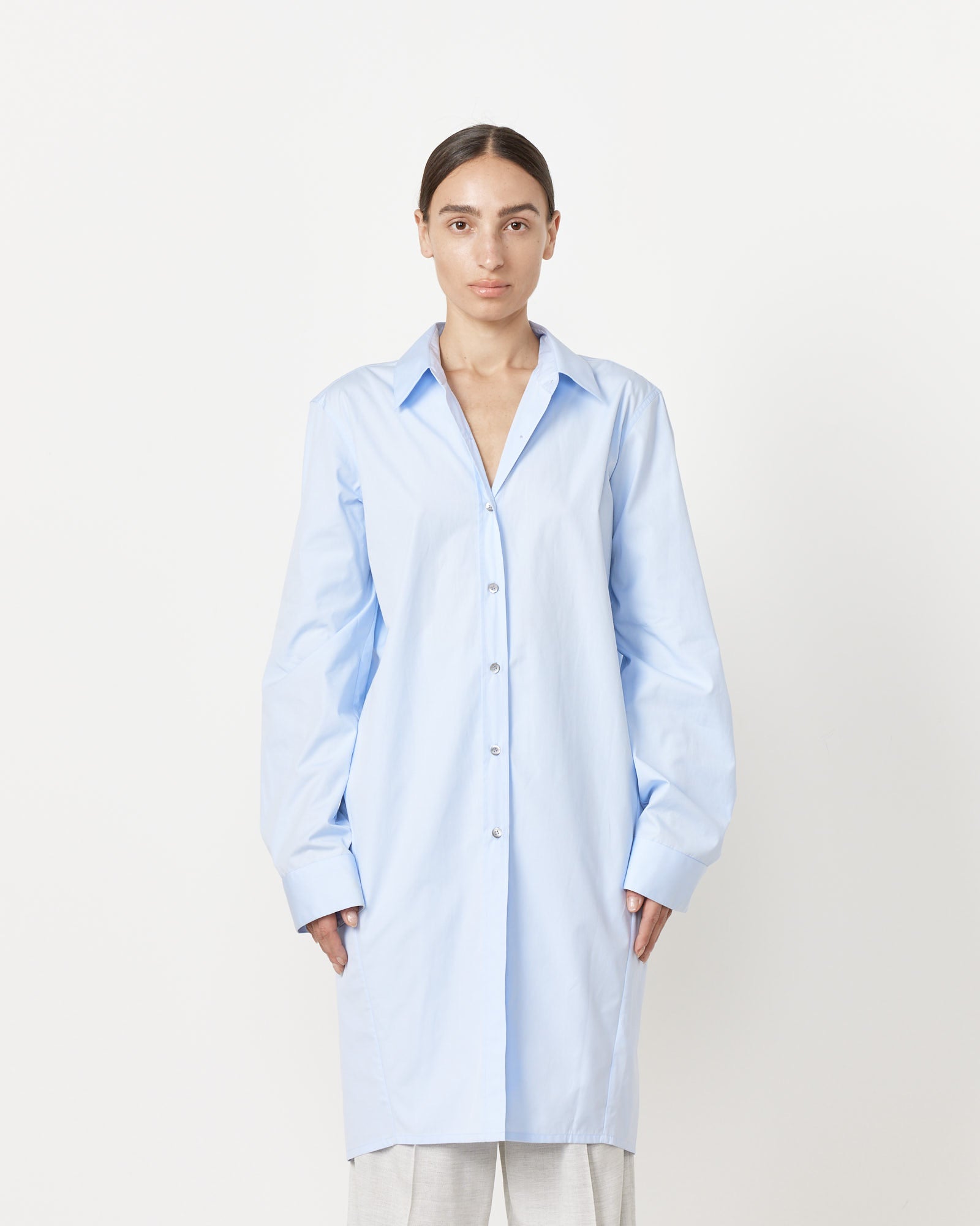 Dries Van Noten Calbero 8329 Shirt Light Blue - Light Blue / 36 (259059)