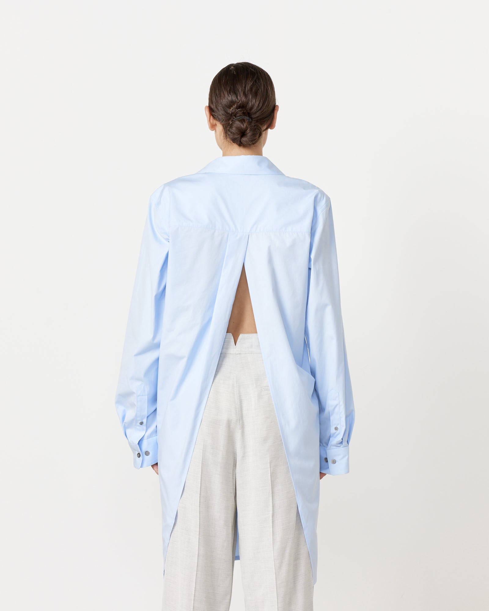 Dries Van Noten Calbero 8329 Shirt Light Blue - Light Blue / 36 (259059)