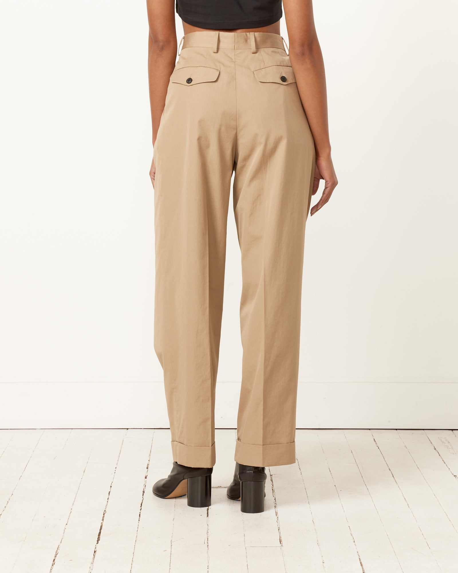 Dries Van Noten Partan 8255 Pants Beige - Beige / 36 (259065)