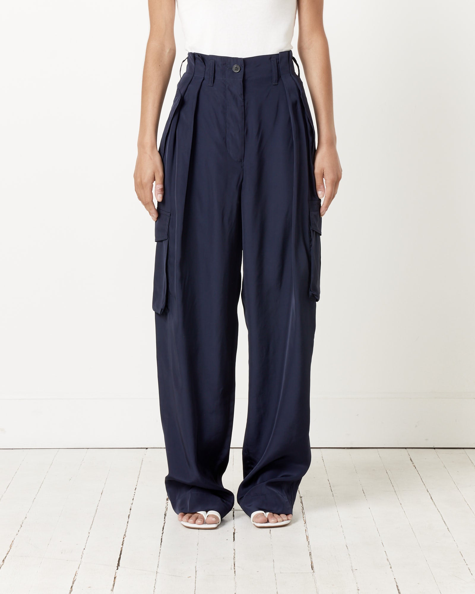 Dries Van Noten Polkar 8374 Pants Navy - Navy / 36 (259072)