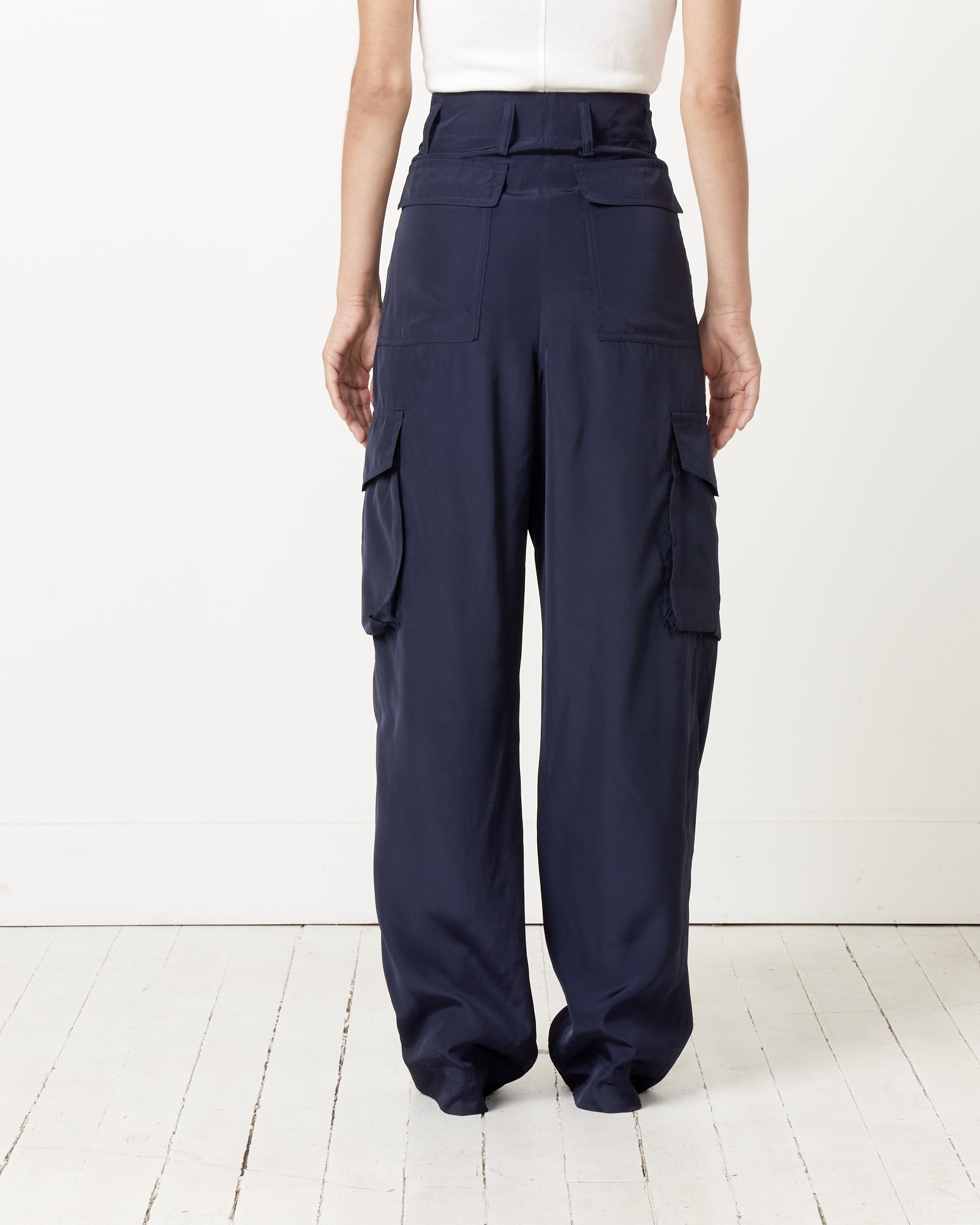 Dries Van Noten Polkar 8374 Pants Navy - Navy / 36 (259072)