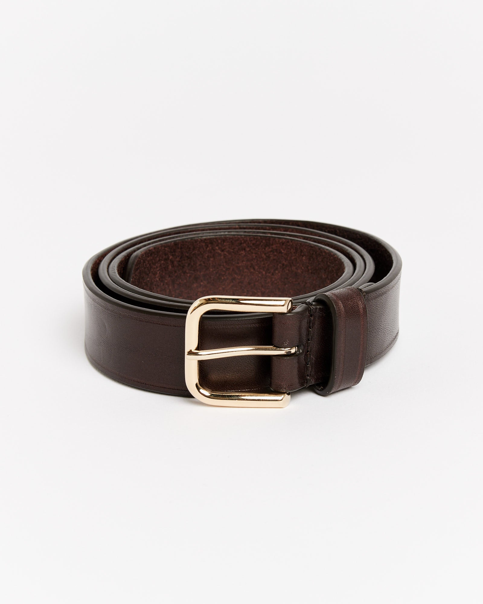 Dries Van Noten Q.102 Belt Dark Brown - Dark Brown / 85 (259143)