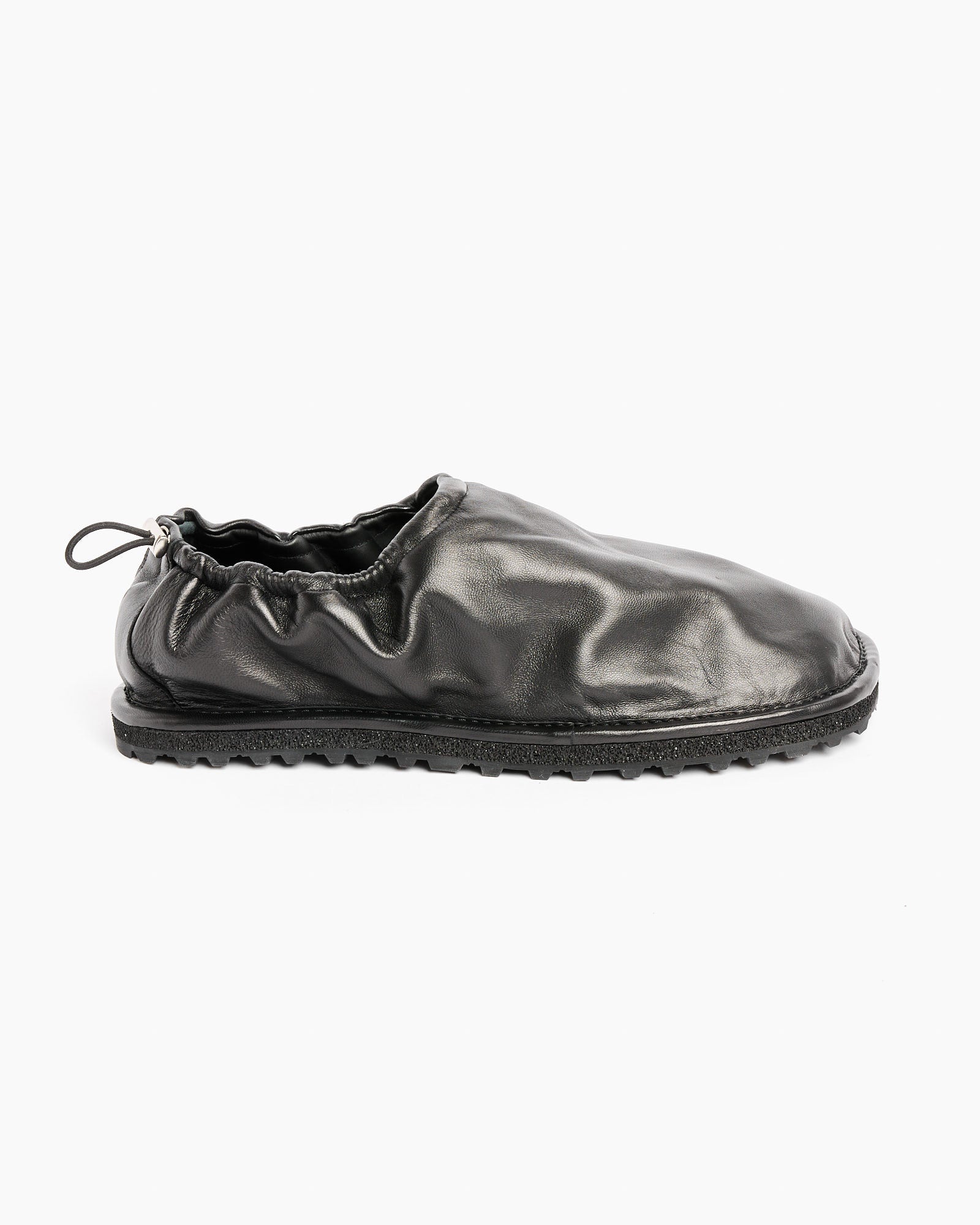 Black Drawstring Slippers - Black / 44 (259221)